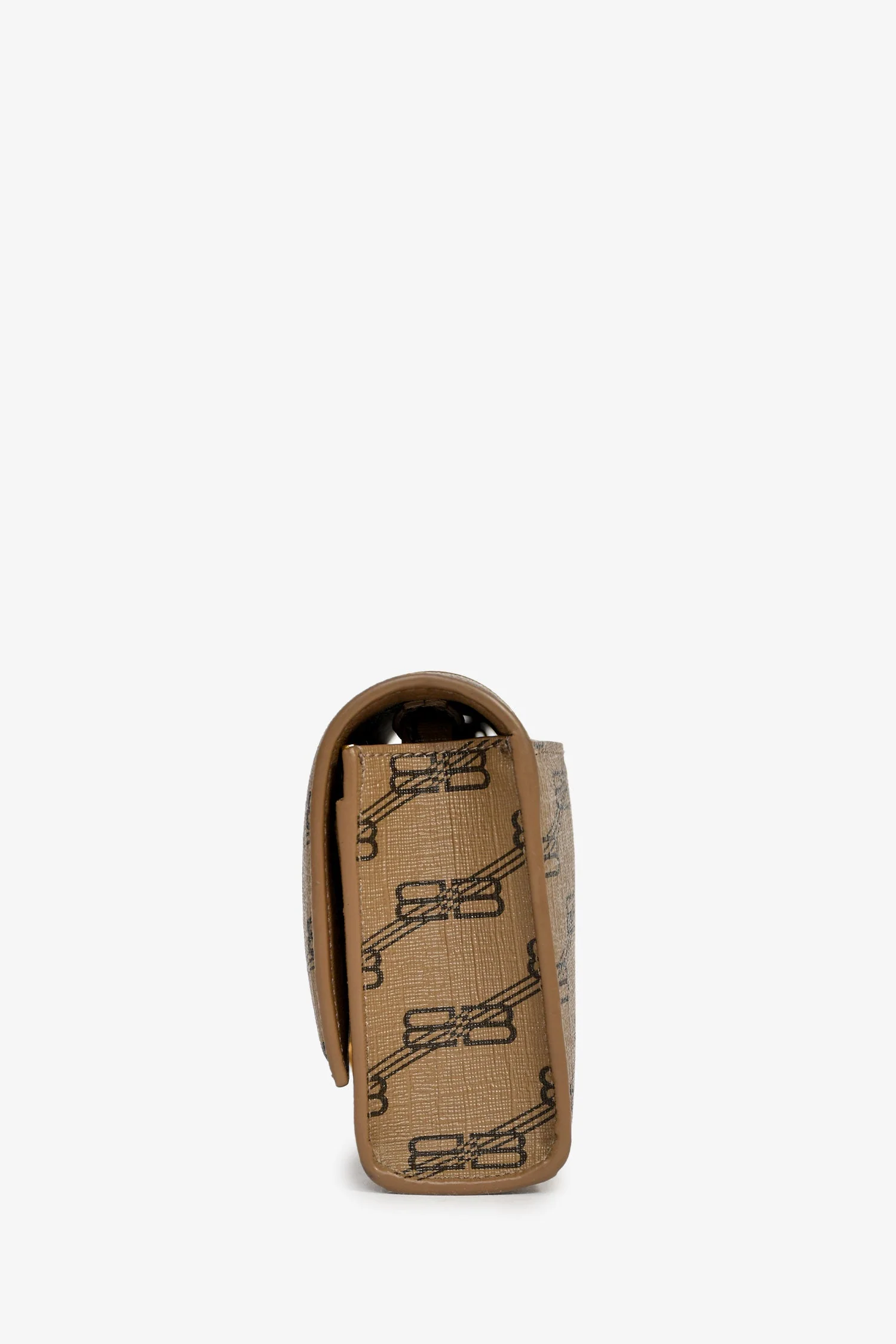 Balenciaga Brown/Black Coated Canvas Monogram Hour Glass Clutch Bag - Image 4