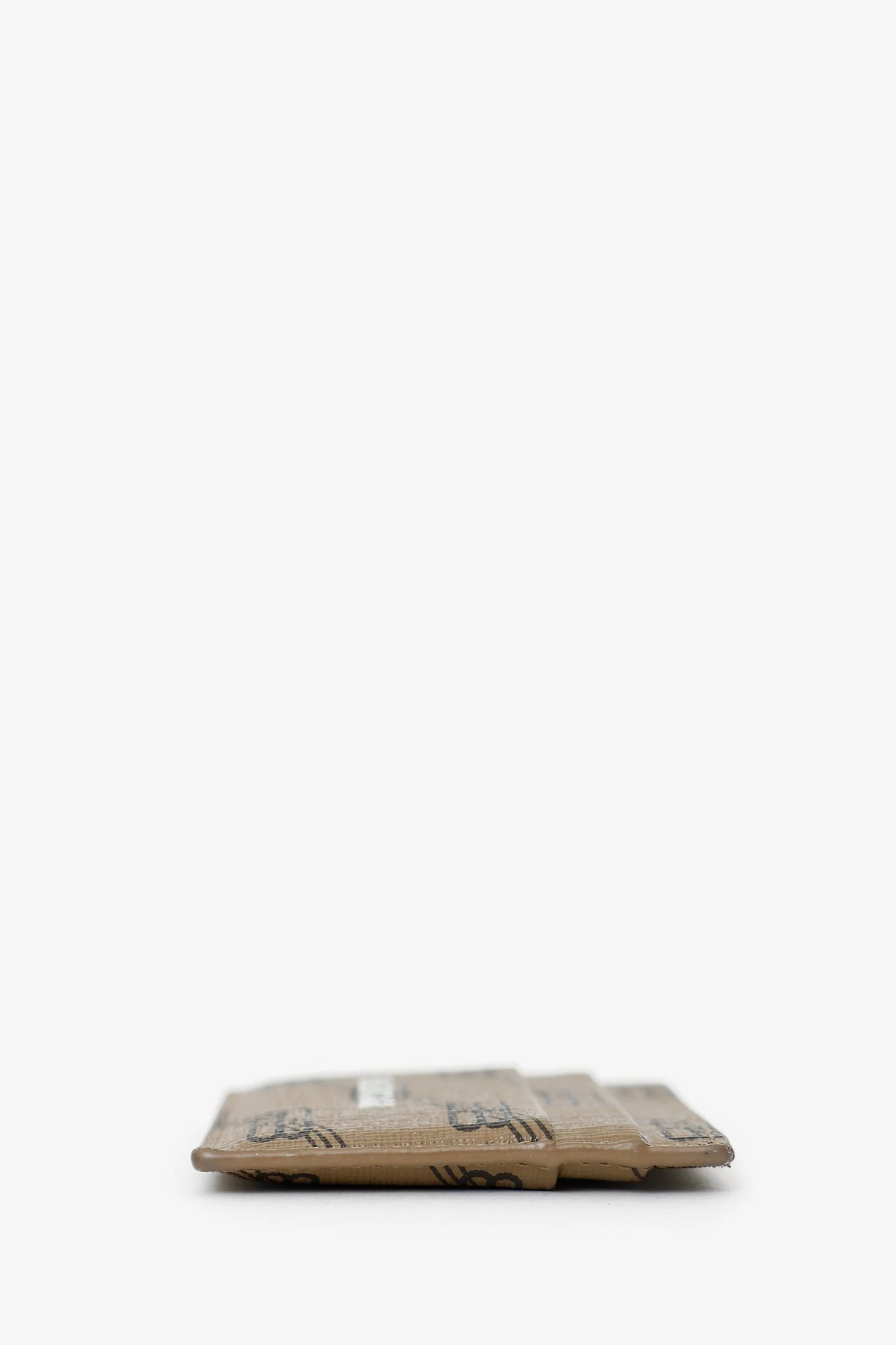 Balenciaga Brown/Black Leather BB Logo Card Case - Image 3