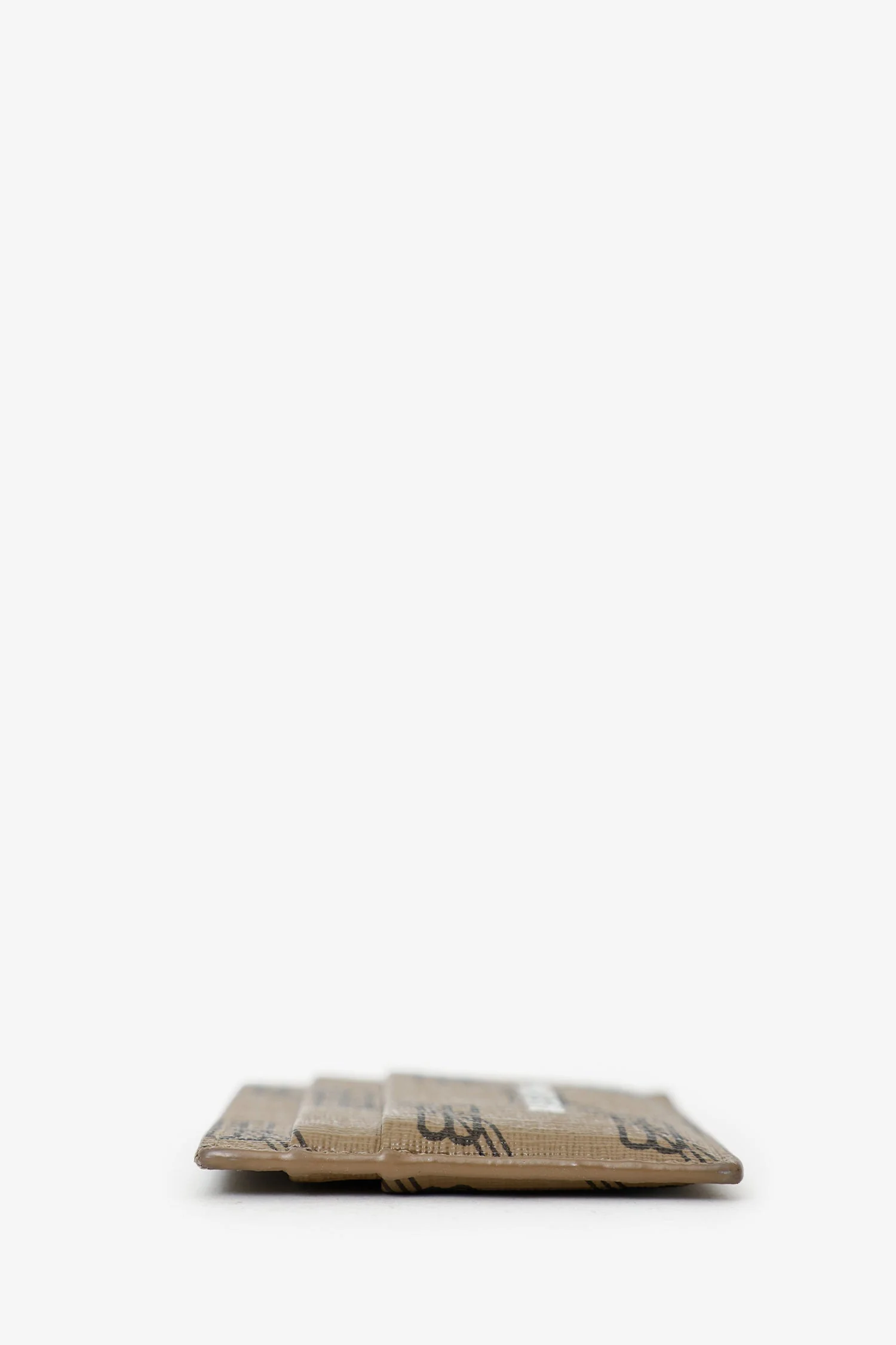 Balenciaga Brown/Black Leather BB Logo Card Case - Image 4