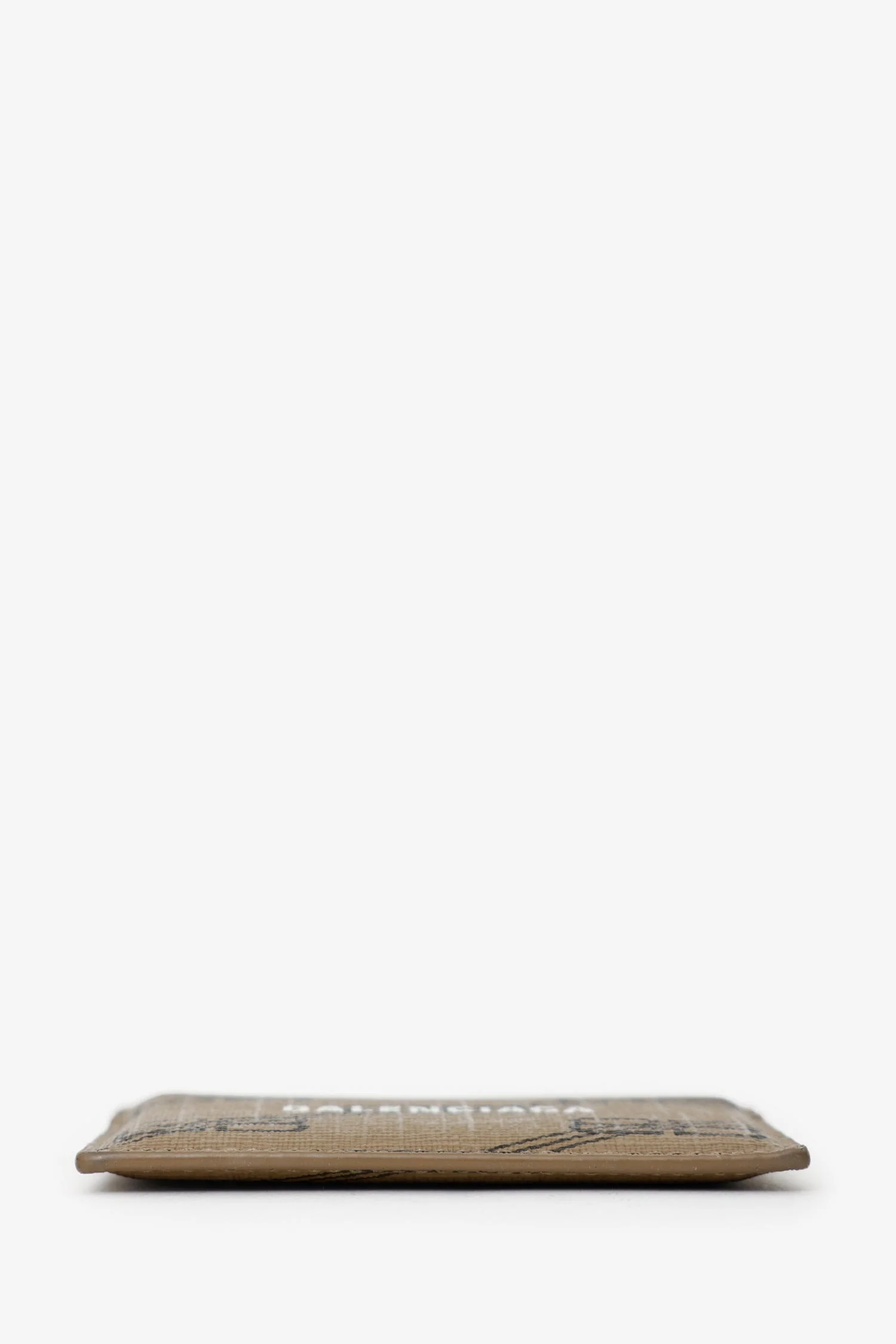 Balenciaga Brown/Black Leather BB Logo Card Case - Image 5