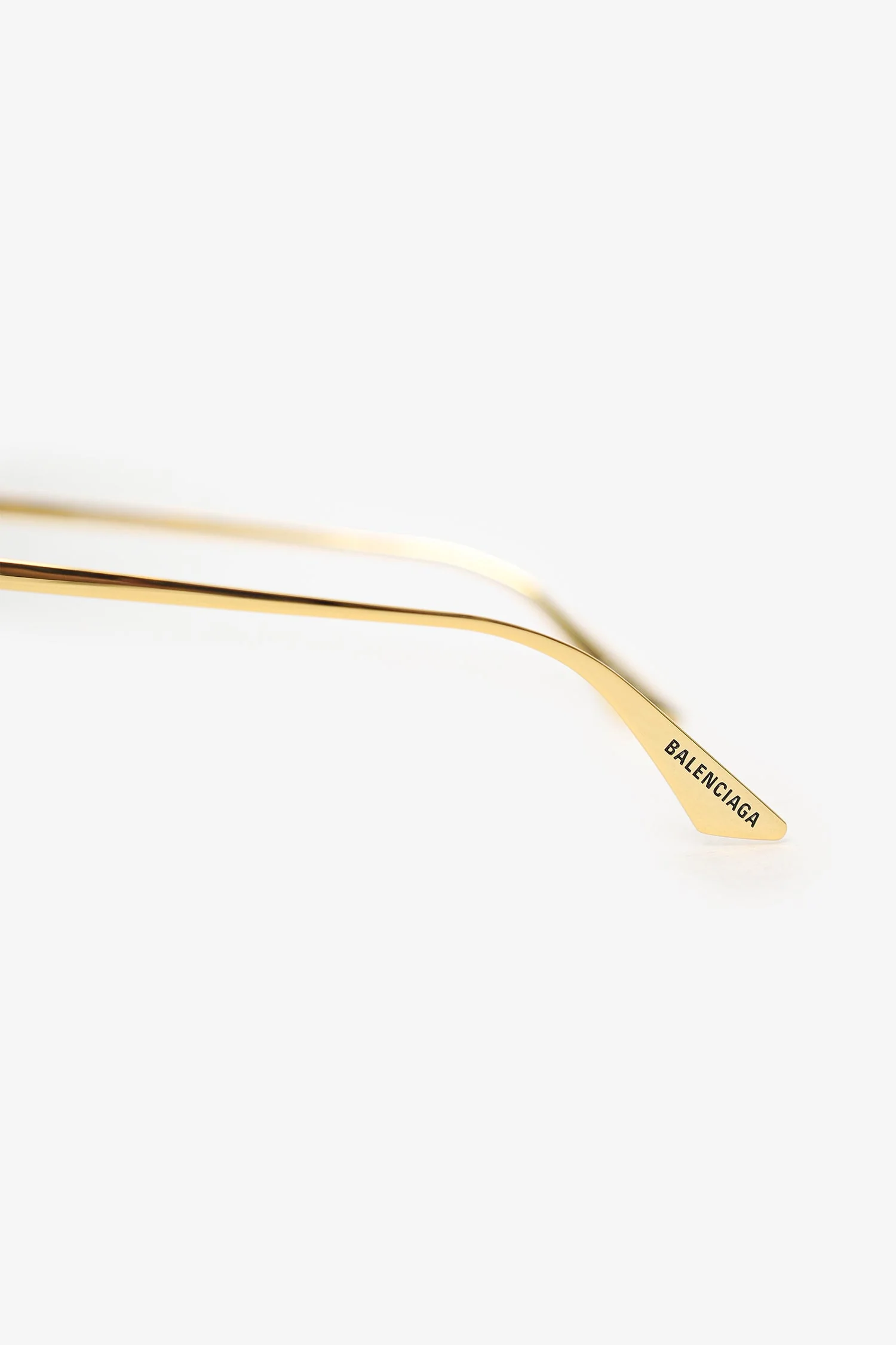Balenciaga Gold Tone Cat-Eye Sunglasses - Image 4