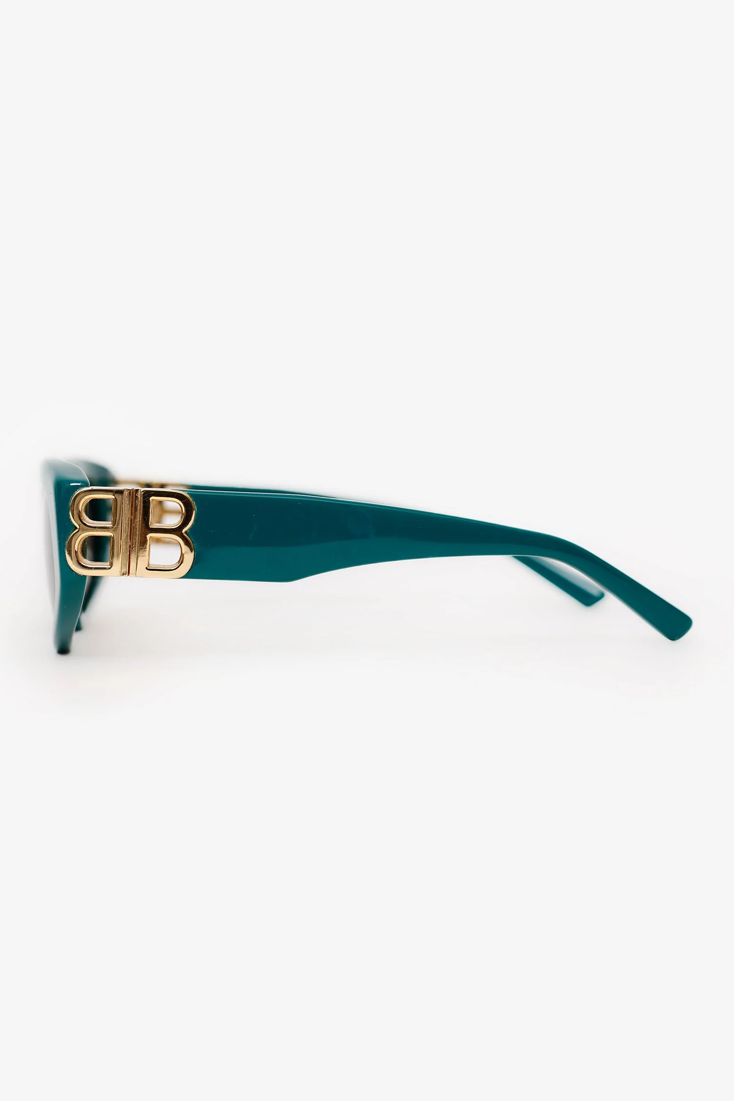 Balenciaga Green Frame BB Sunglasses - Image 3