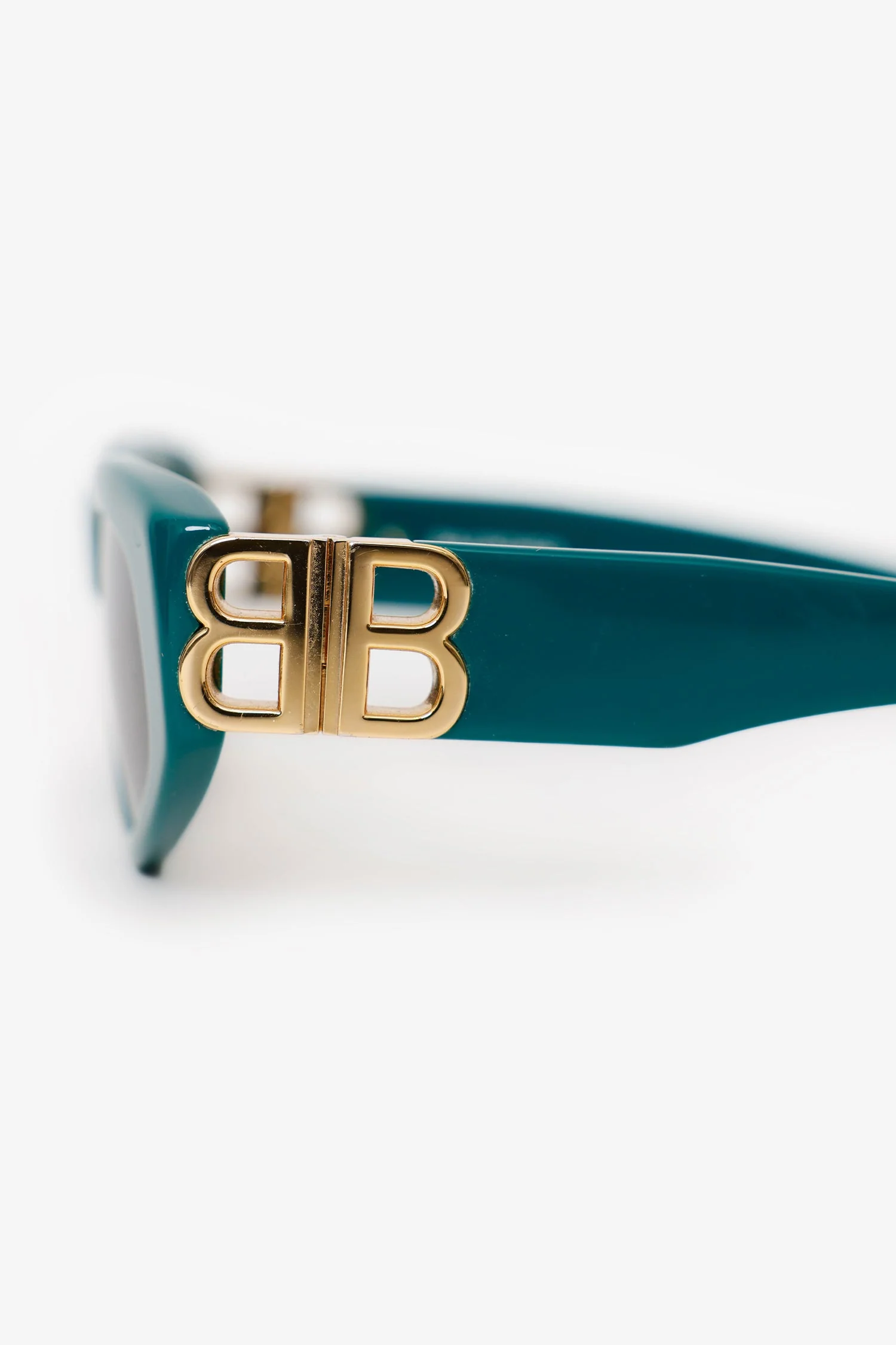 Balenciaga Green Frame BB Sunglasses - Image 4