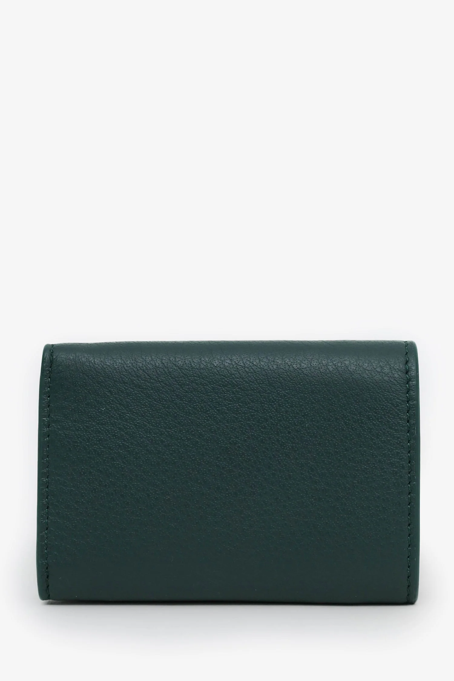 Balenciaga Green Leather Papier Mini Compact Wallet - Image 2