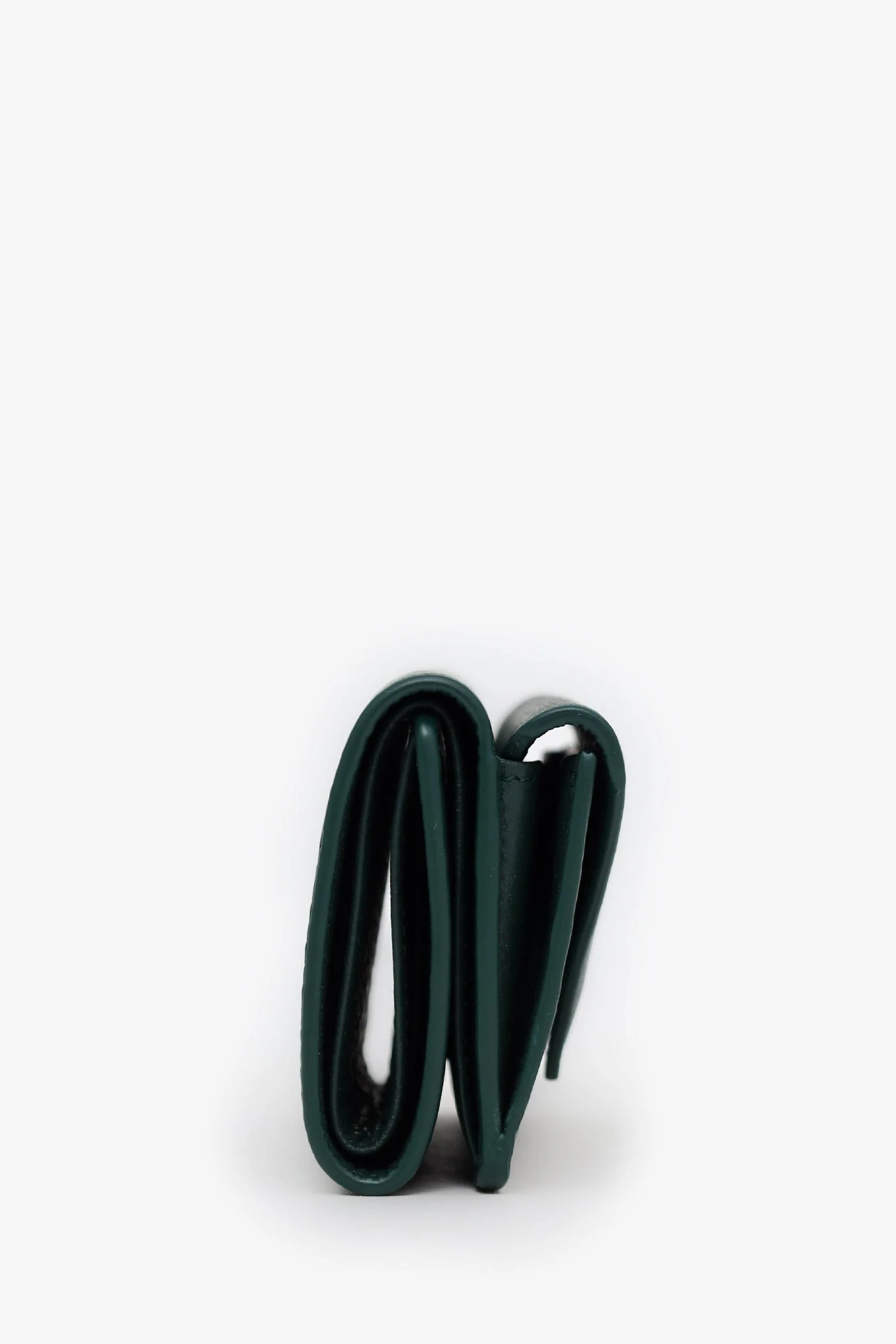 Balenciaga Green Leather Papier Mini Compact Wallet - Image 4