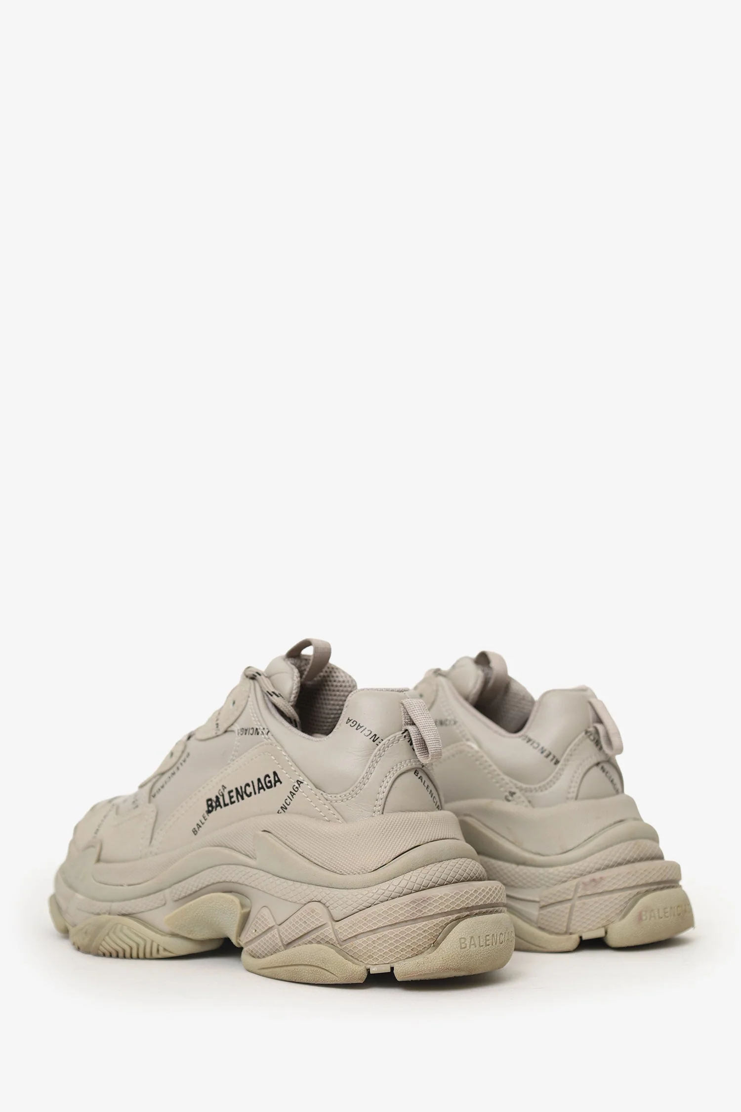 Balenciaga Grey Triple S Sneaker Size 6 - Image 4
