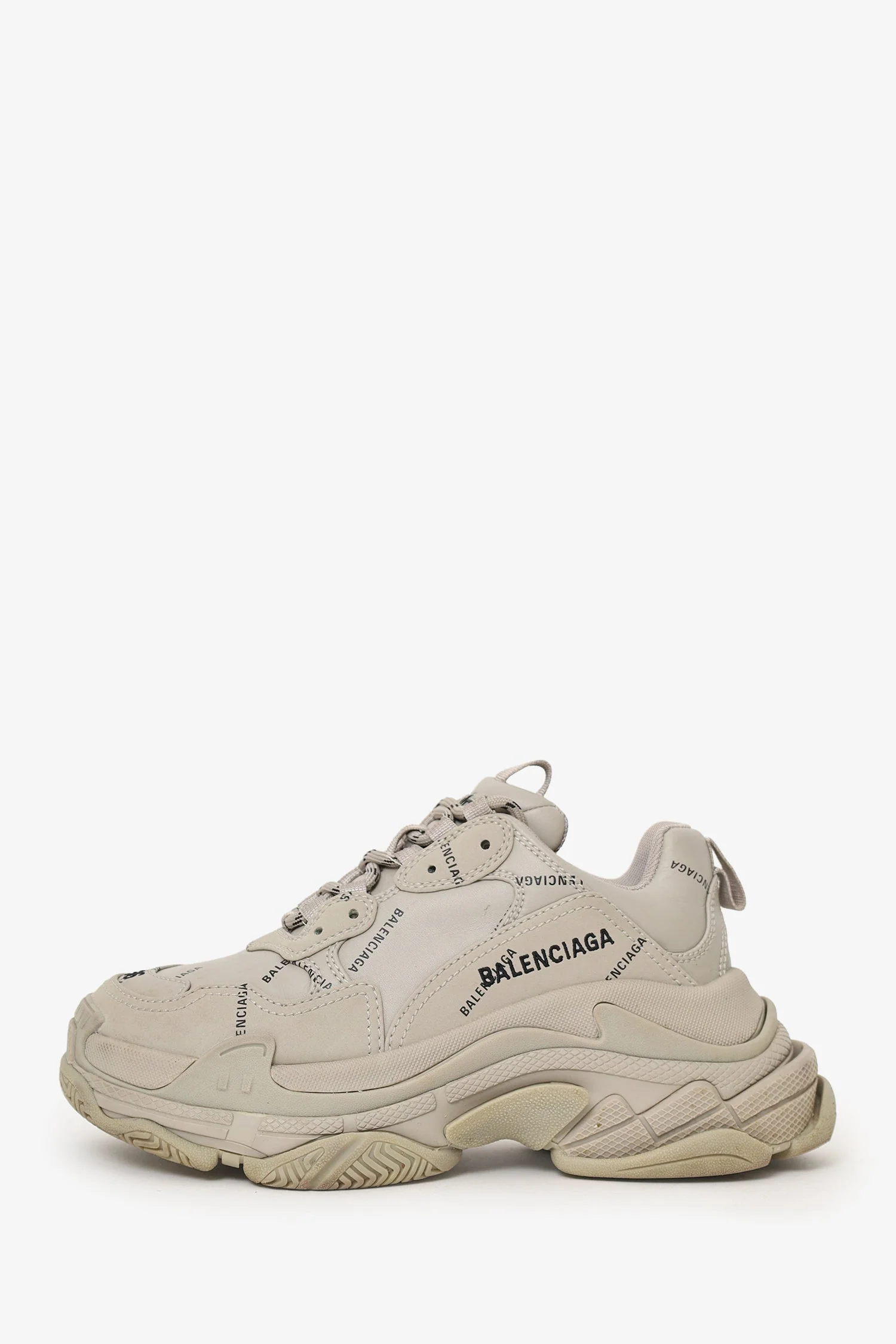 Balenciaga Grey Triple S Sneaker Size 6 - Image 5