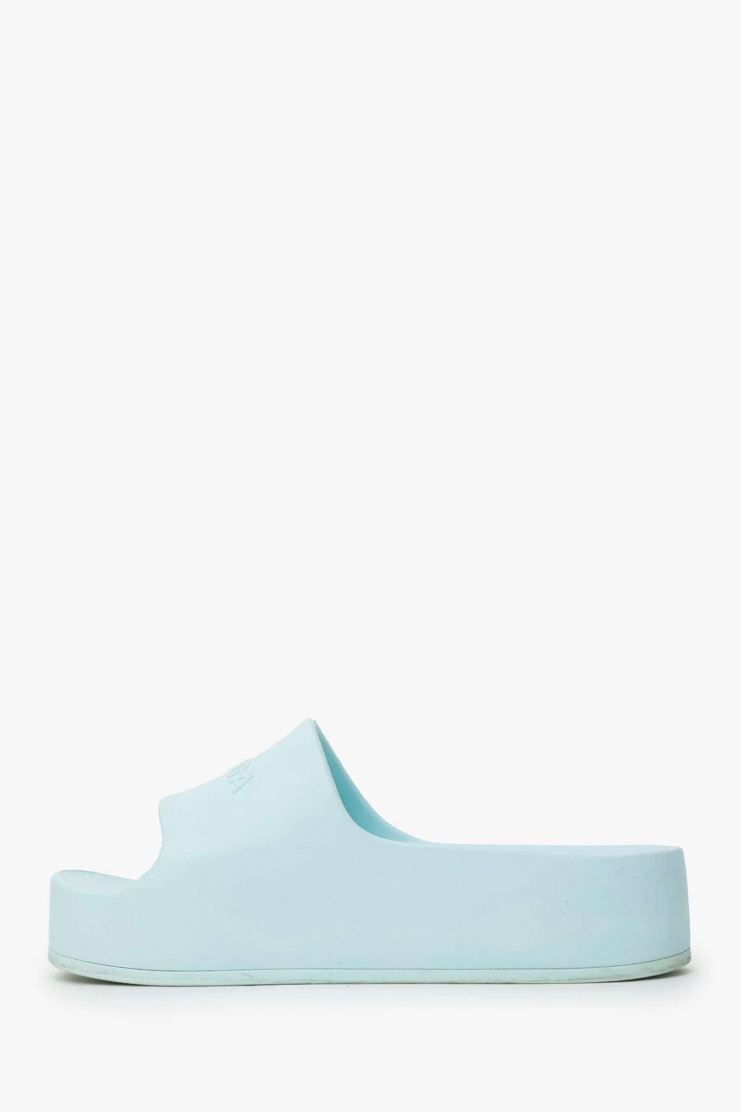 Balenciaga Mint Green Rubber Slides Sandals Size 8 - Image 5