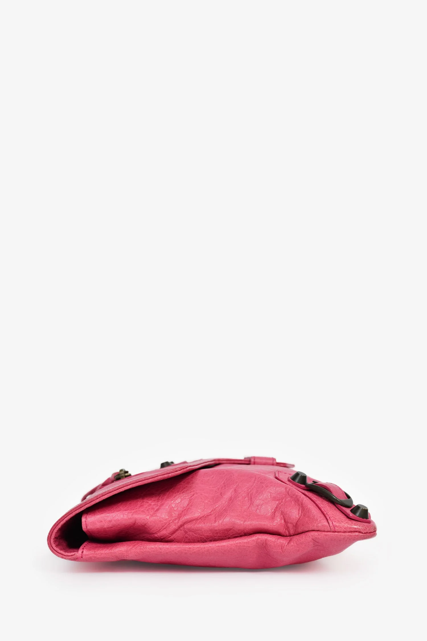 Balenciaga Pink Leather City Bag Fold Clutch - Image 4