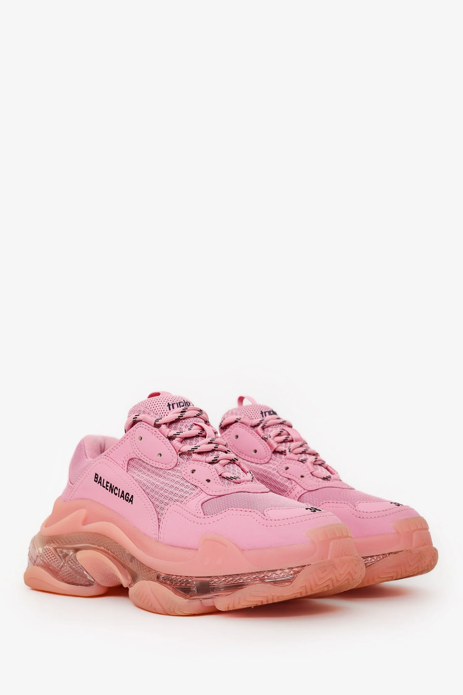 Balenciaga Pink Triple S Sneaker Size 8 - Image 2