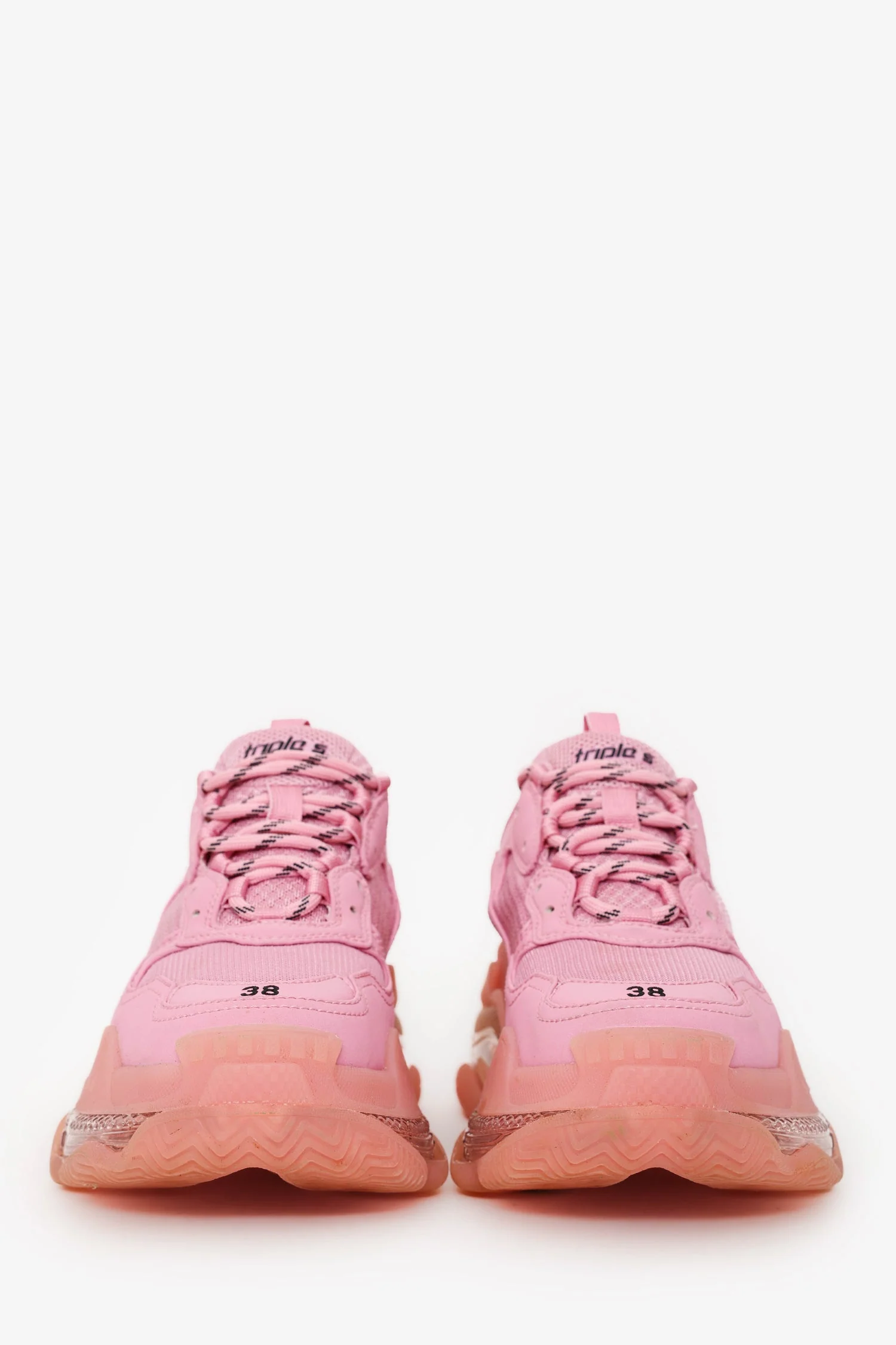 Balenciaga Pink Triple S Sneaker Size 8 - Image 3