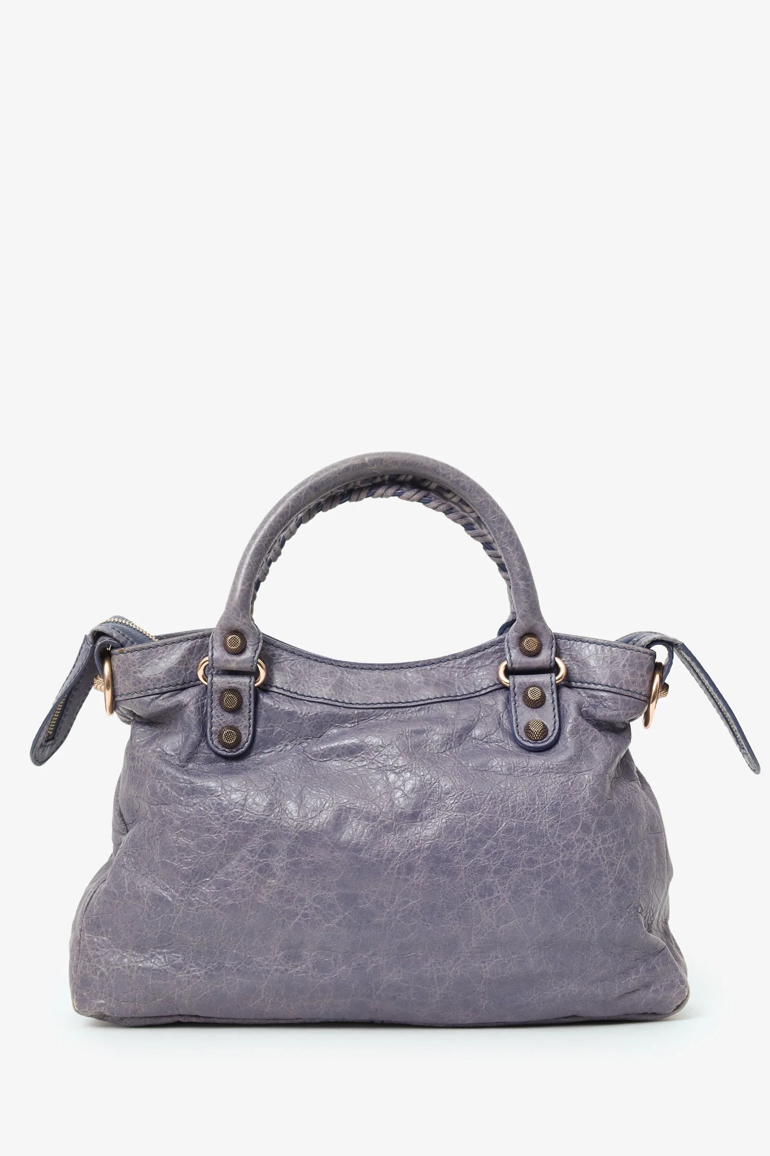 Balenciaga Purple Leather Motocross Giant 12 First Bag - Image 2