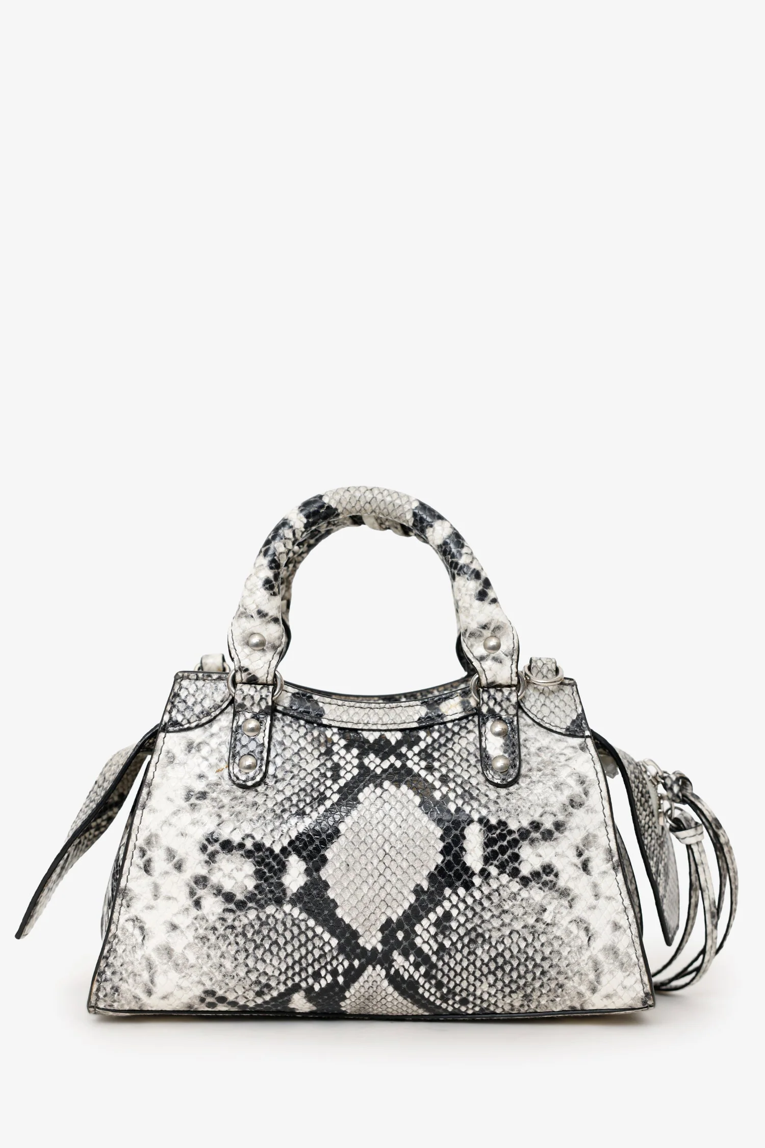 Balenciaga Python Embossed Leather Neo Classic Mini City Bag - Image 3