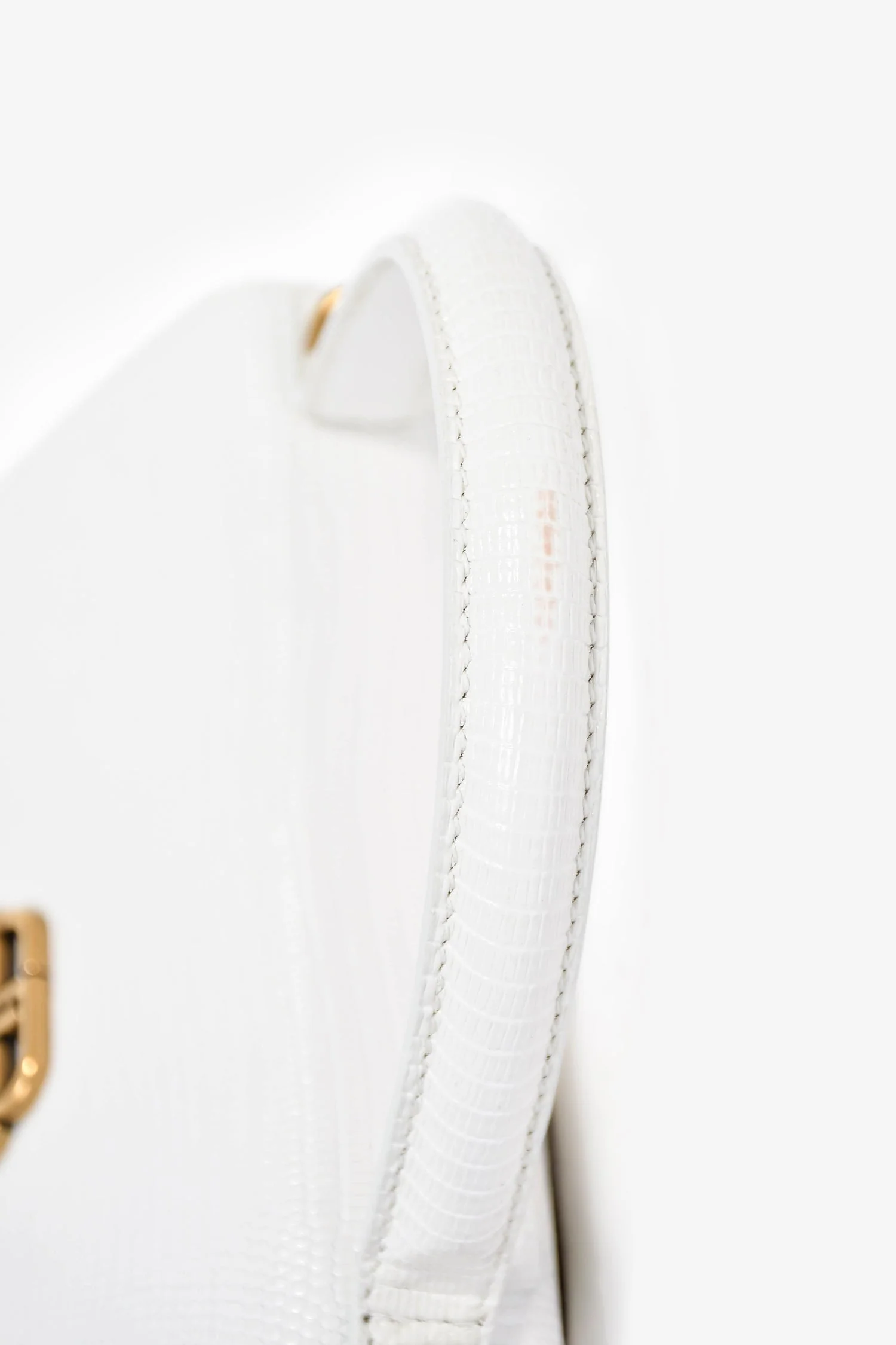 Balenciaga White Lizard Embossed Sharp XS Top Handle - Image 8