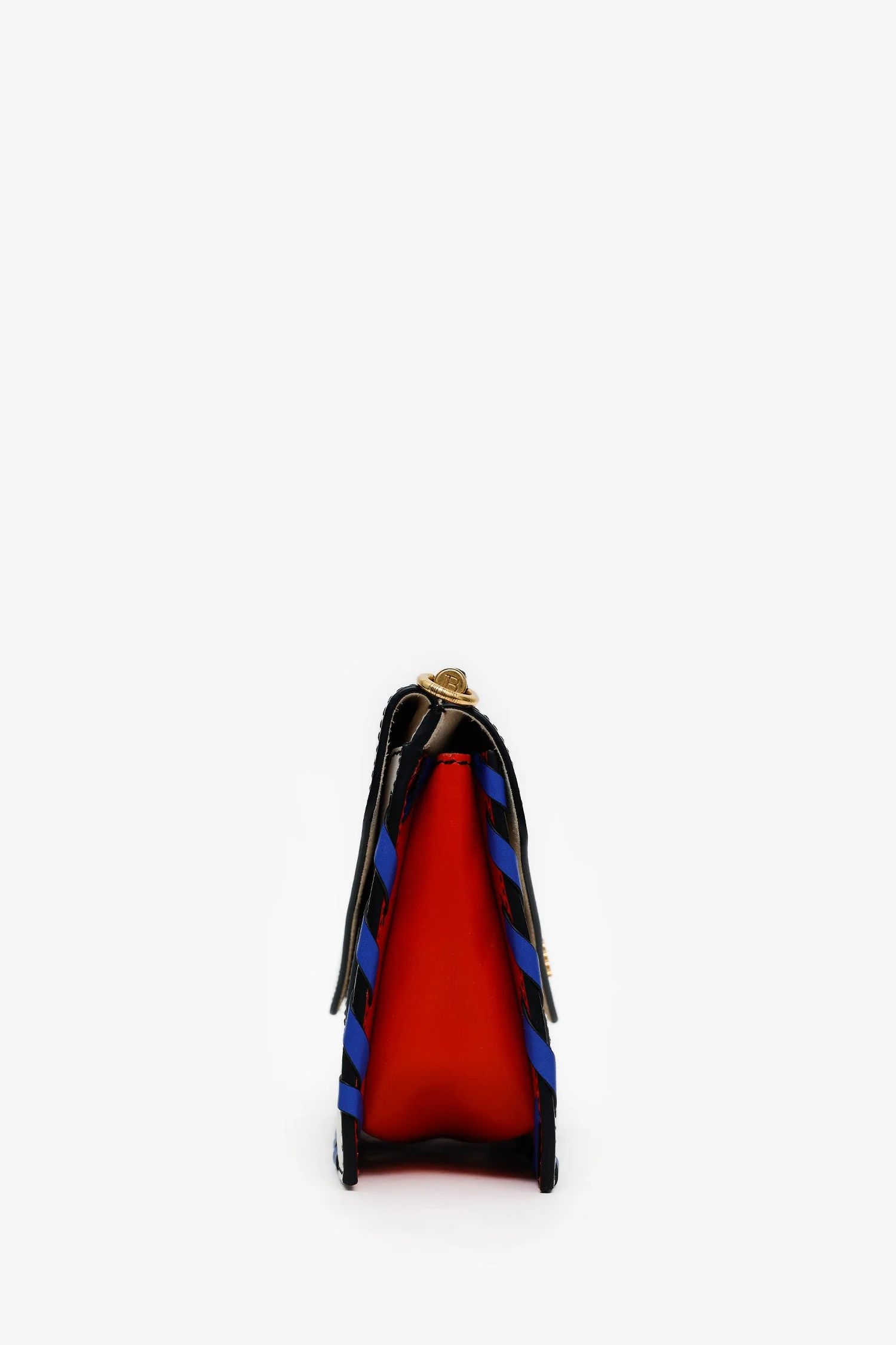 Balmain White Leather B Envelope Bag - Image 3