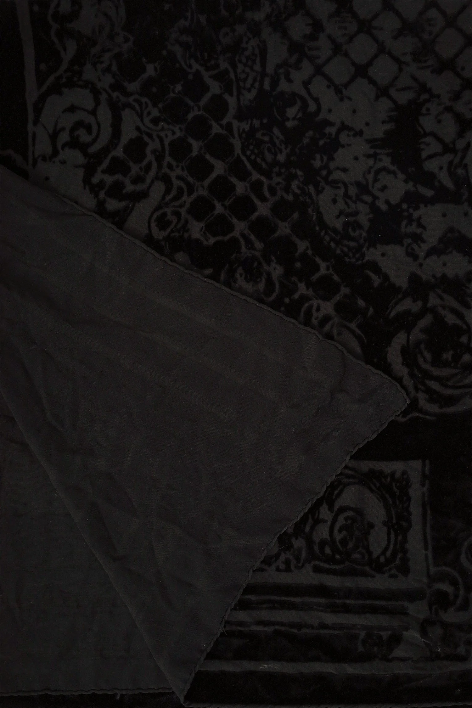 Balmain X HM Black Velvet Mesh Scarf - Image 2