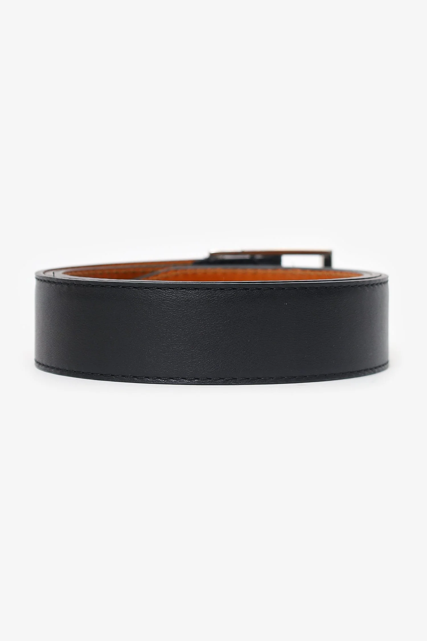 Berluti Black Leather Waist Belt Size 110 Mens - Image 3