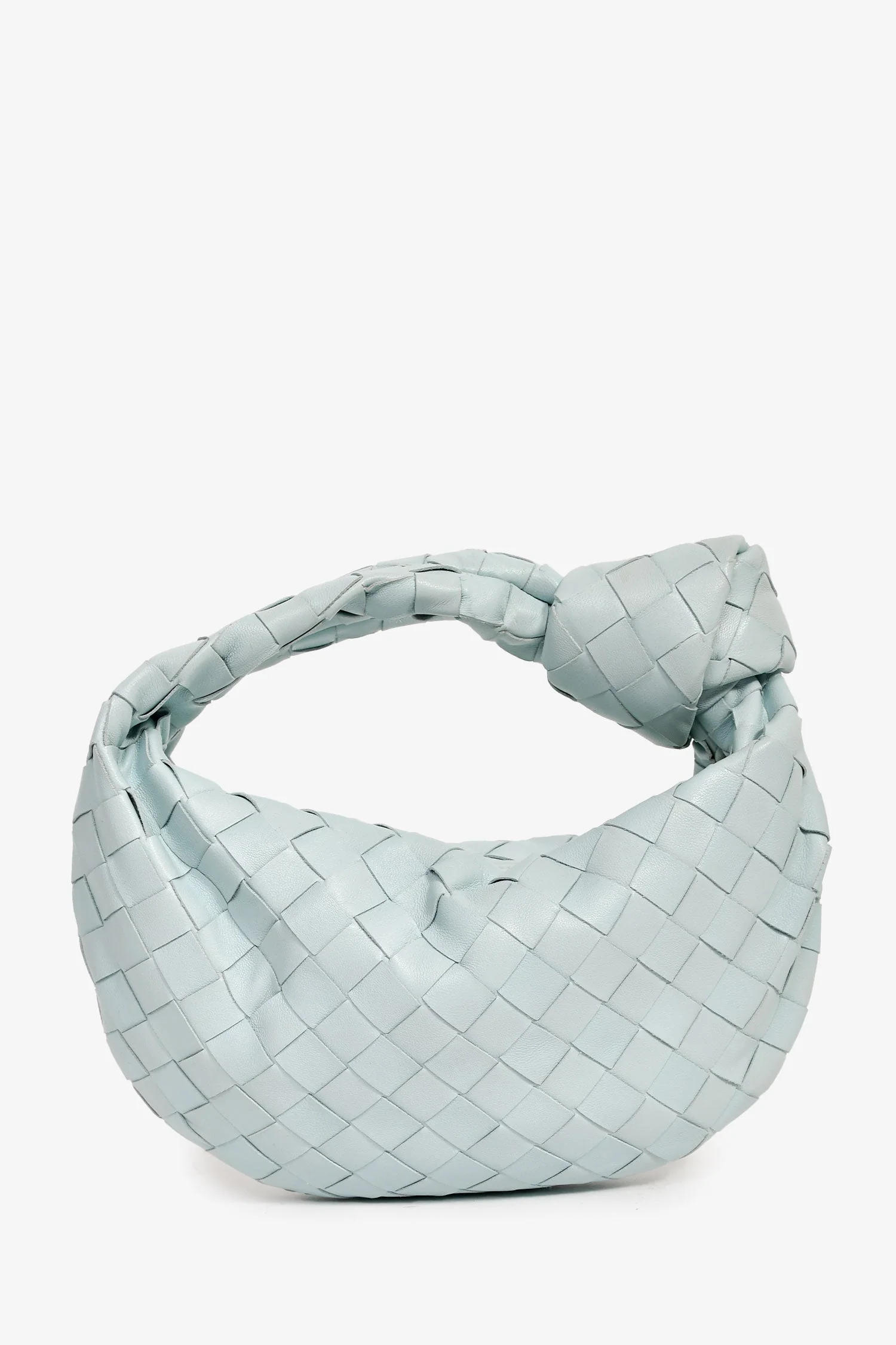 Bottega Veneta Baby Blue Intrecciato Leather Mini Jodie Bag - Image 2