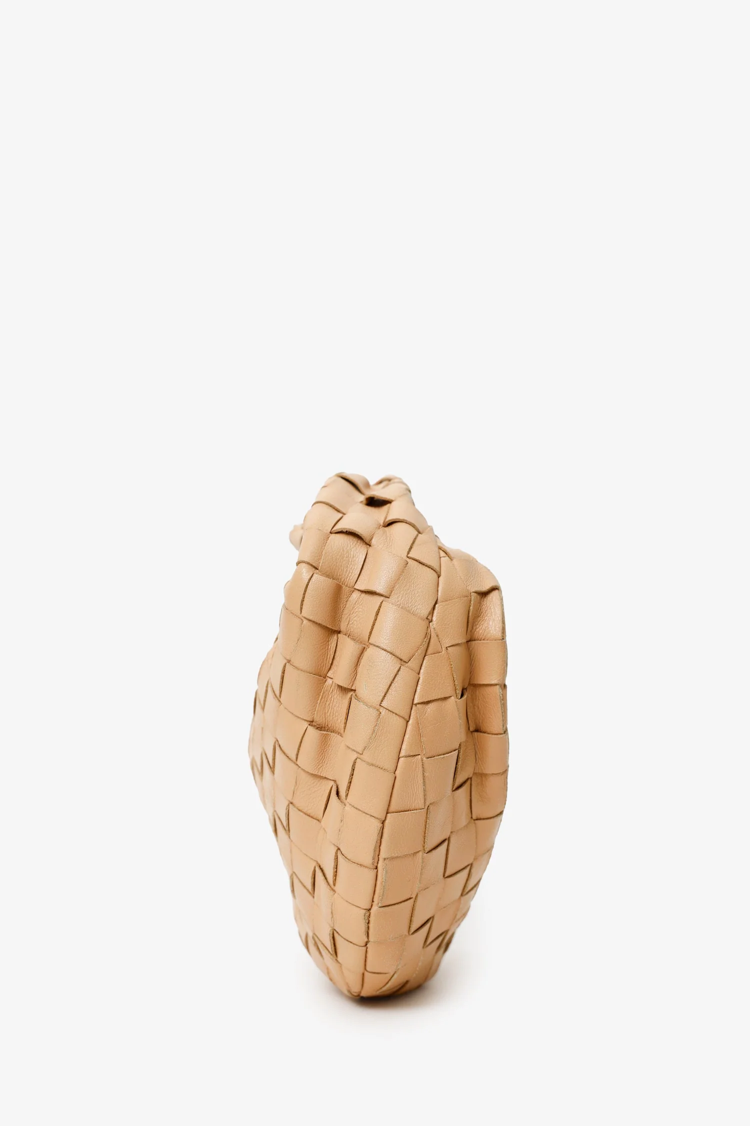 Bottega Veneta Beige Intrecciato Lambskin Mini Jodie Bag - Image 3