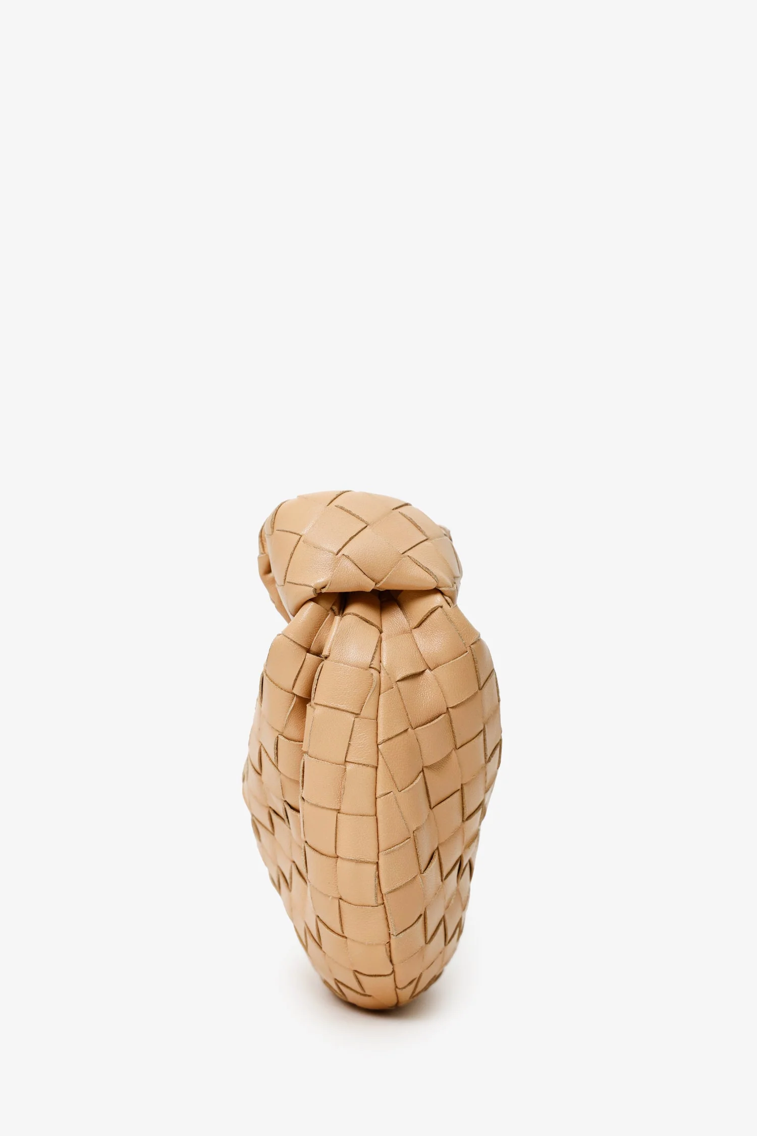 Bottega Veneta Beige Intrecciato Lambskin Mini Jodie Bag - Image 4