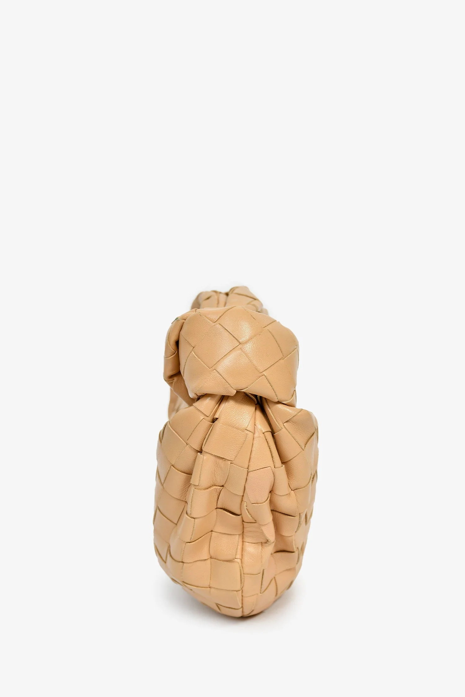 Bottega Veneta Beige Intrecciato Lambskin Mini Jodie Bag - Image 3