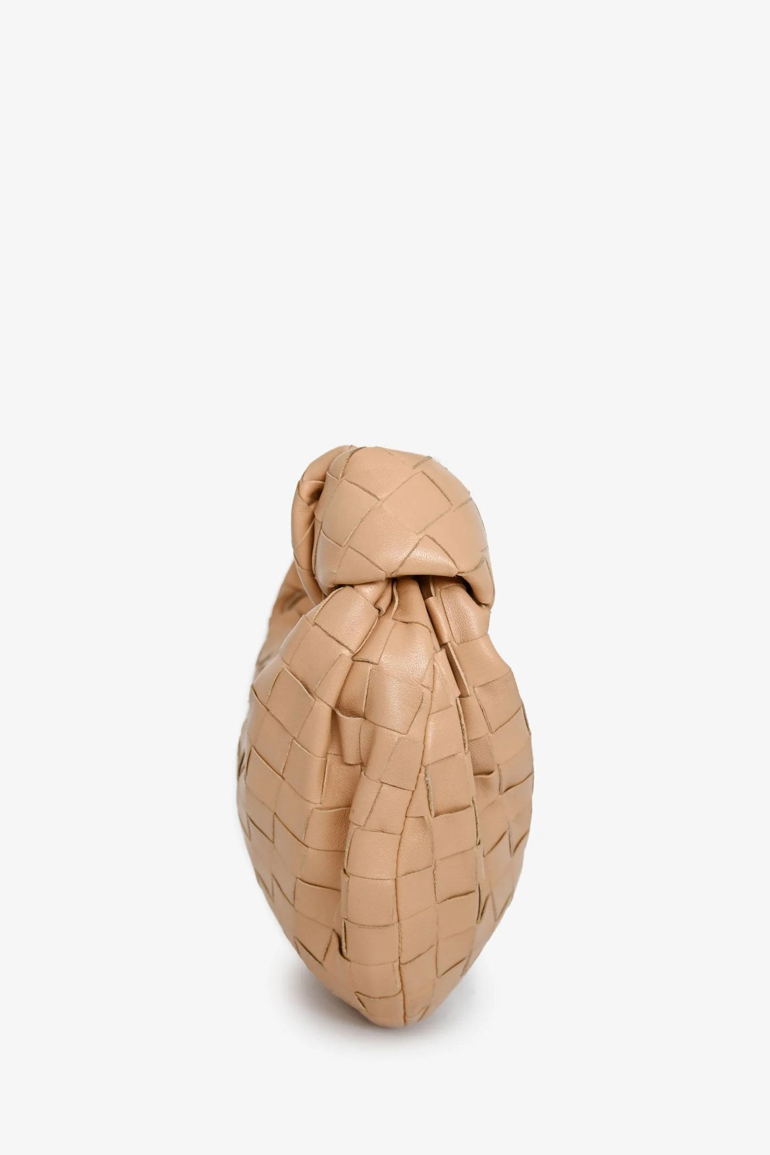 Bottega Veneta Beige Intrecciato Lambskin Mini Jodie Bag - Image 4