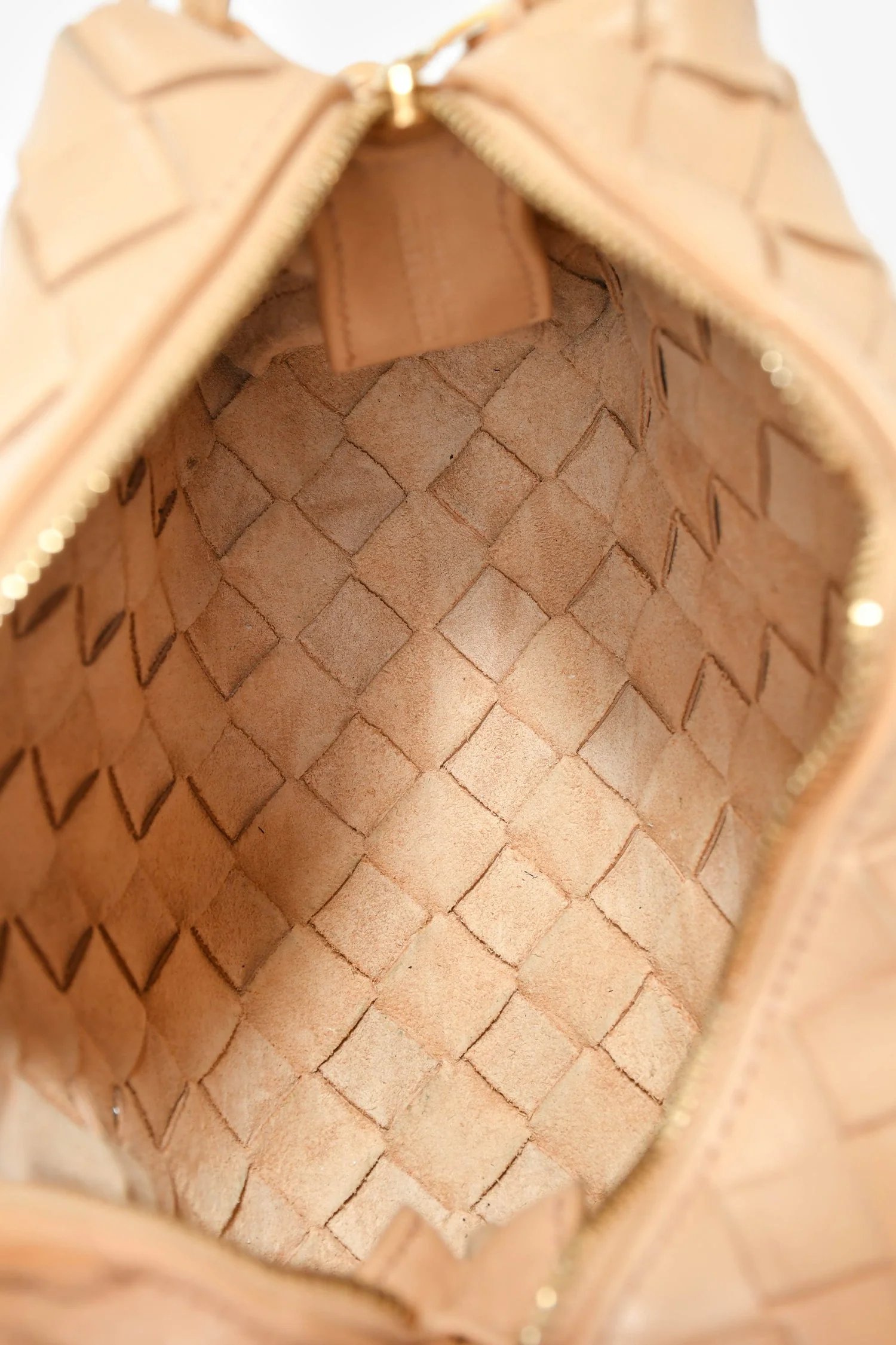 Bottega Veneta Beige Intrecciato Leather Mini Loop Camera Bag - Image 6