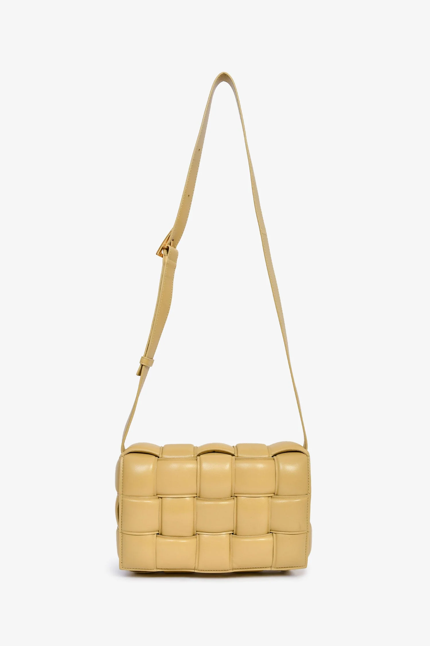 Bottega Veneta Beige Leather Intrecciato Padded Cassette Crossbody - Image 7