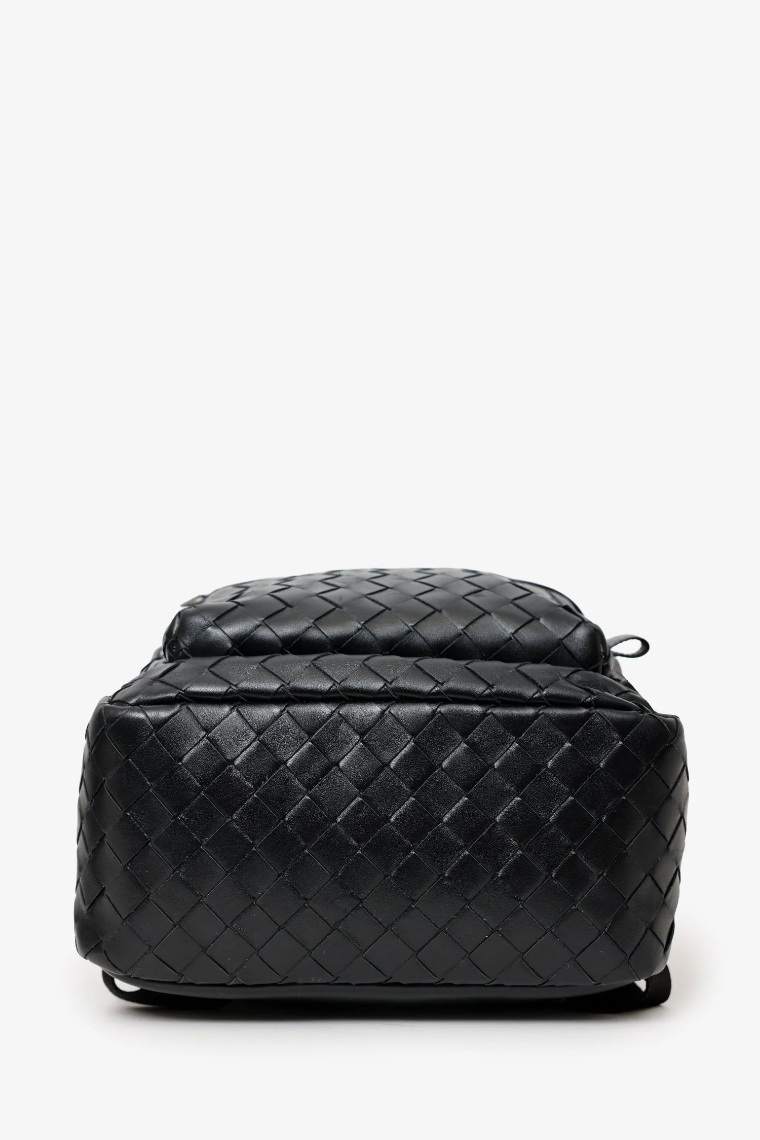 Bottega Veneta Black Intrecciato Leather Backpack - Image 5