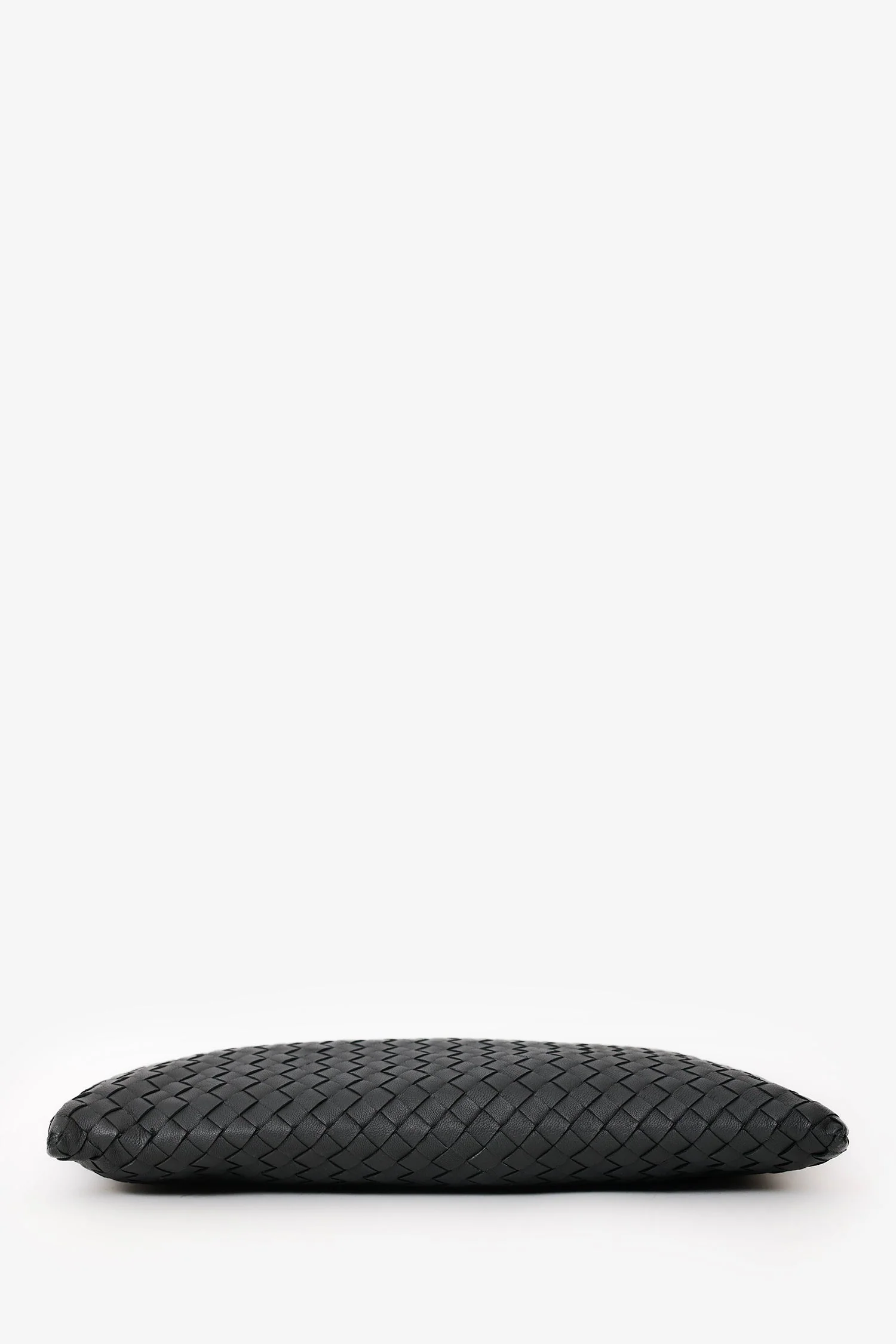 Bottega Veneta Black Intrecciato Leather Large Zip Clutch - Image 5