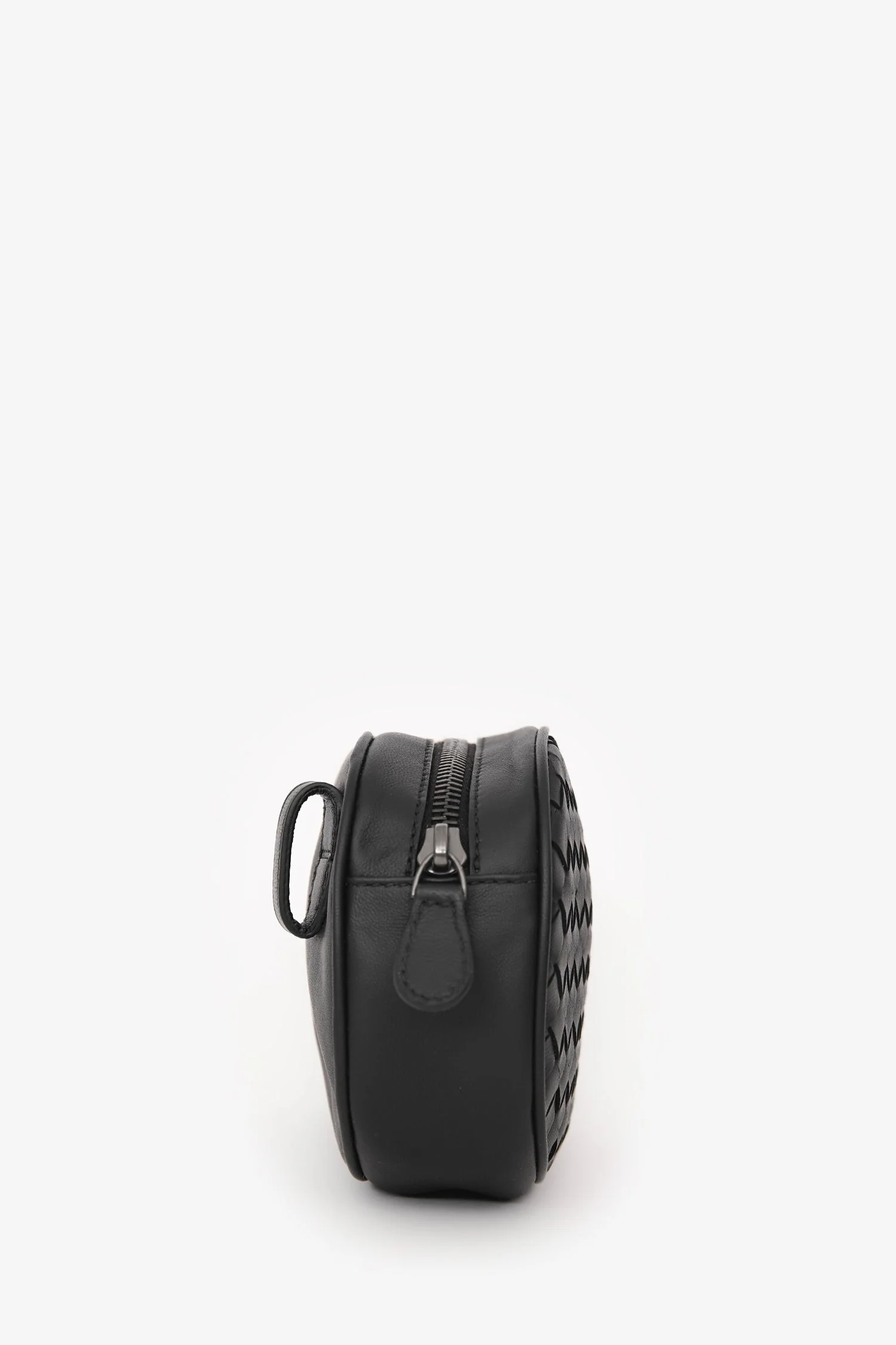 Bottega Veneta Black Leather Intrecciato Belt Bag - Image 3