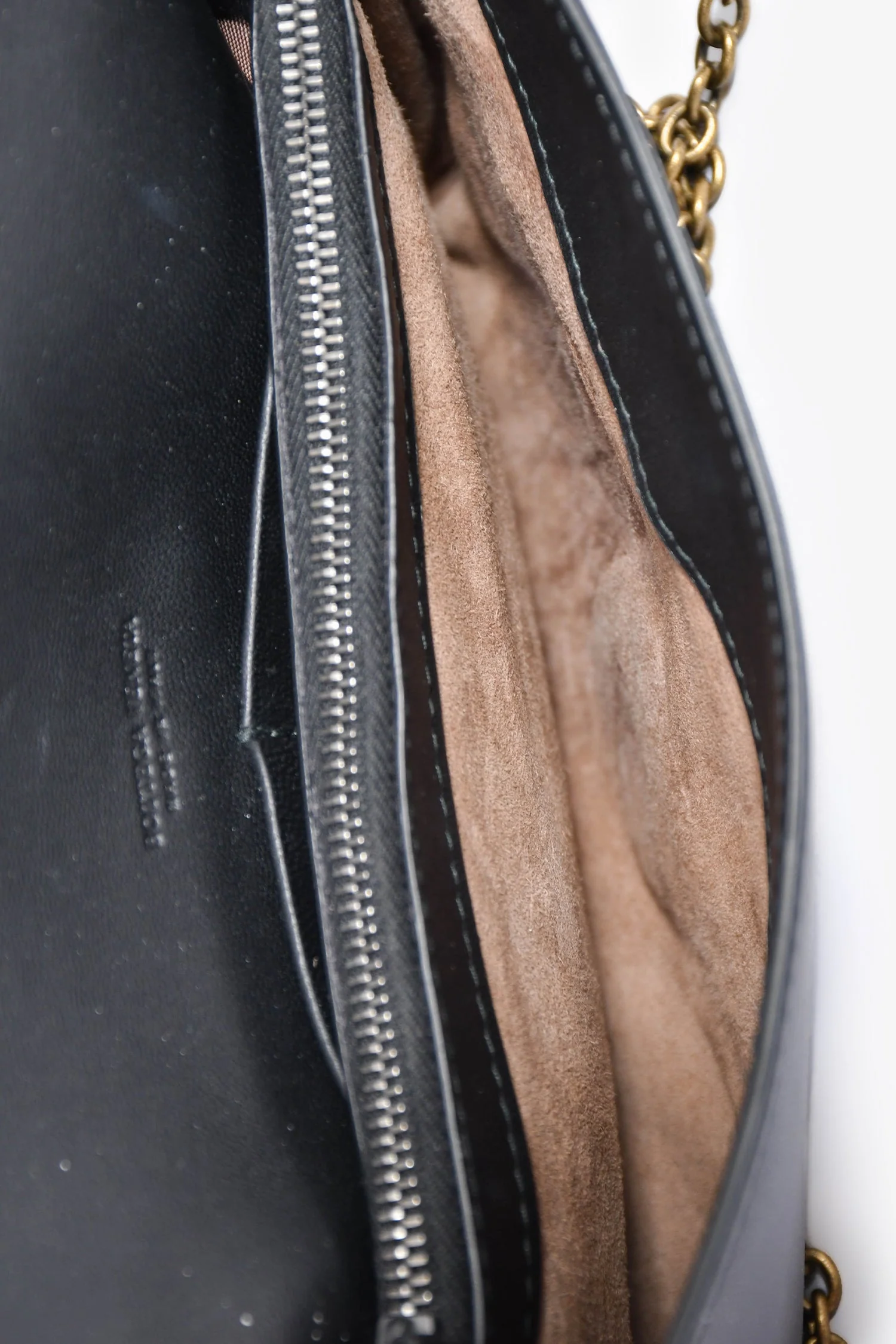 Bottega Veneta Black Leather Intrecciato Detail Wallet On Chain - Image 6