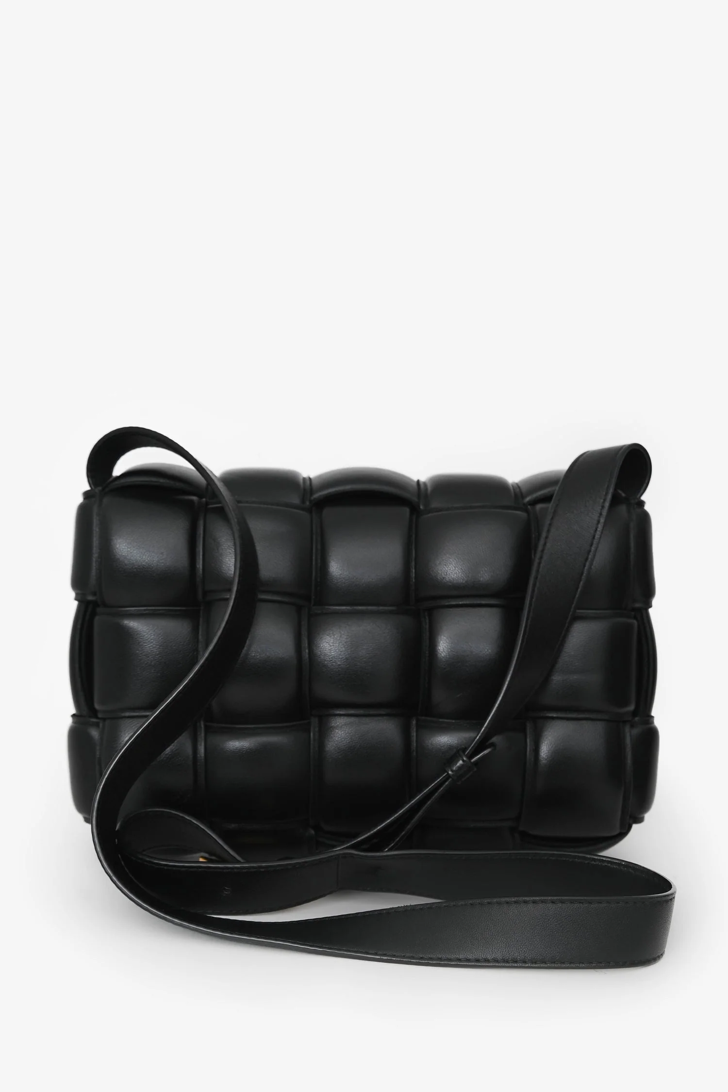 Bottega Veneta Black Leather Intrecciato Padded Cassette Crossbody - Image 2