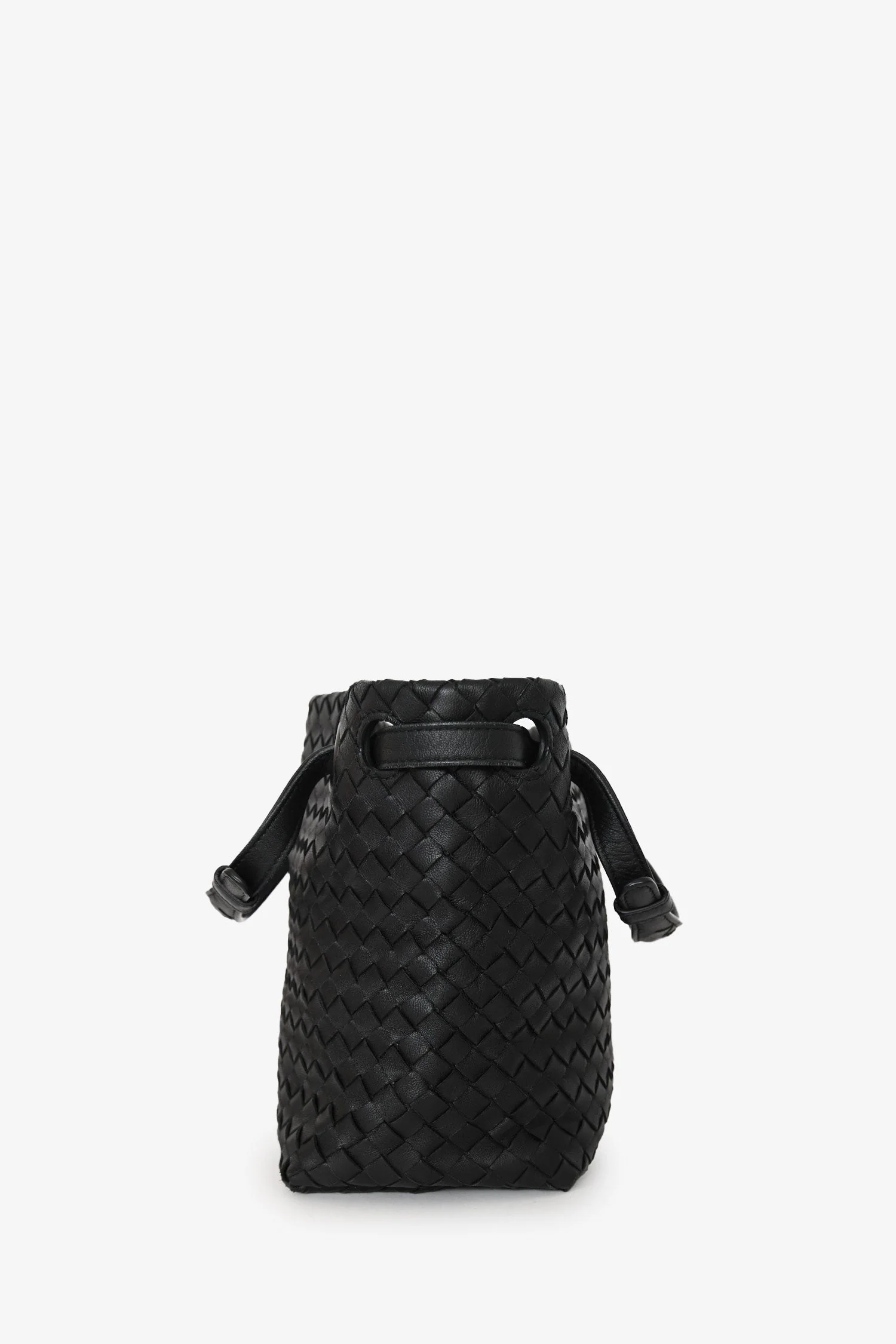 Bottega Veneta Black Leather Intrecciato Small 'Garda' Tote - Image 4
