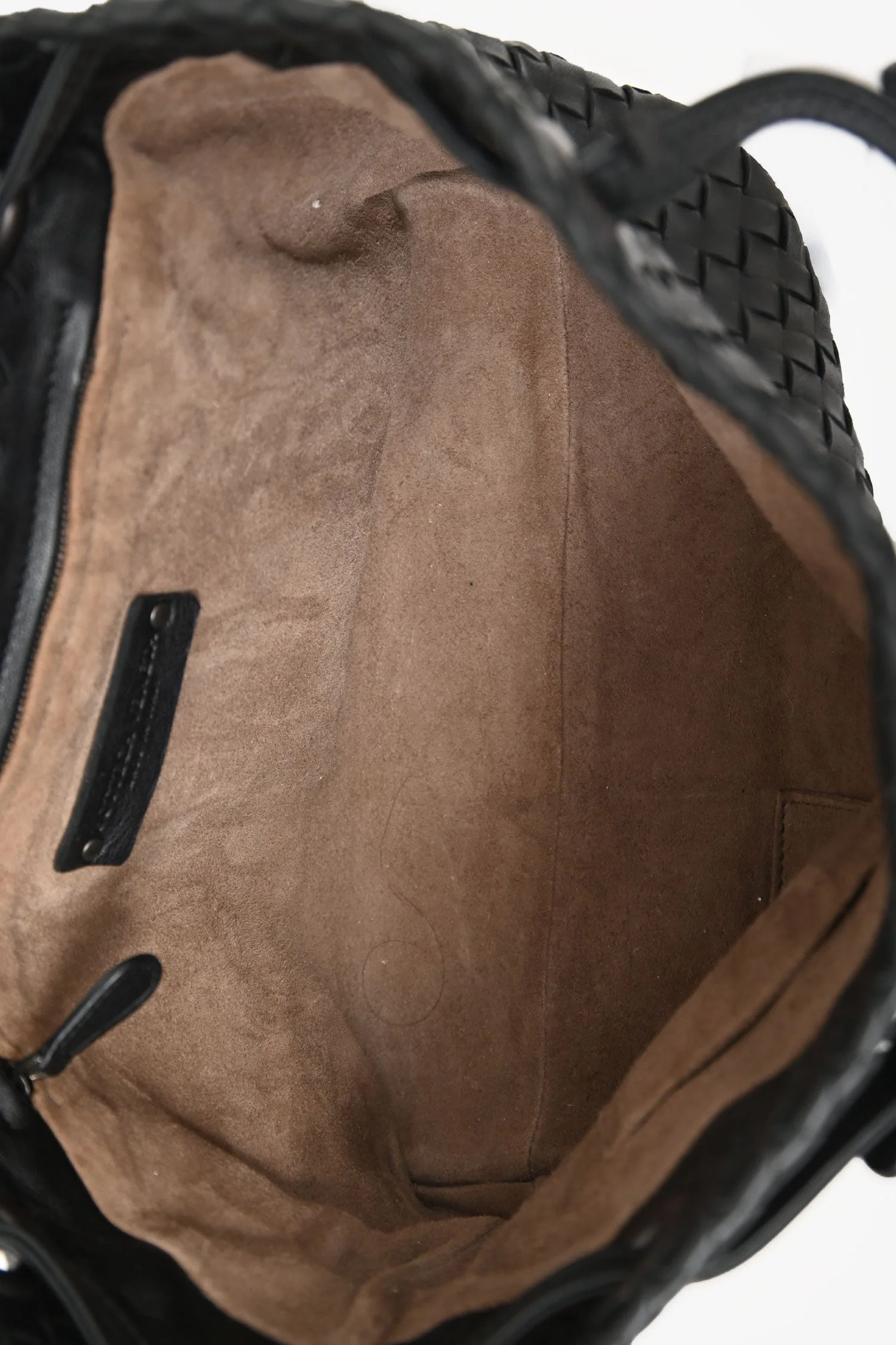 Bottega Veneta Black Leather Intrecciato Small 'Garda' Tote - Image 6