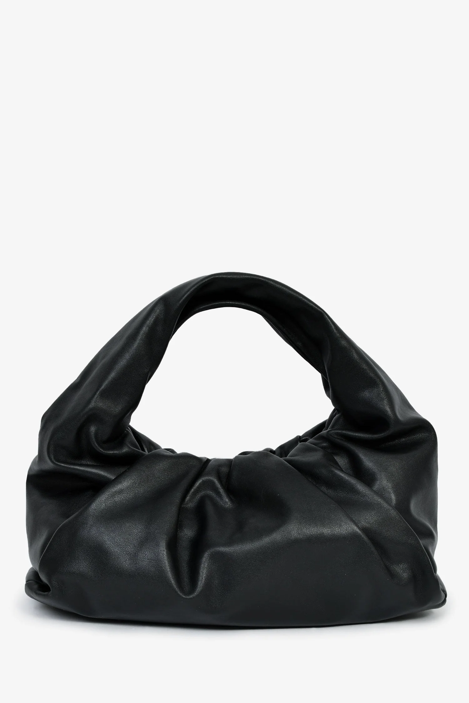 Bottega Veneta Black Leather Shoulder Pouch - Image 2