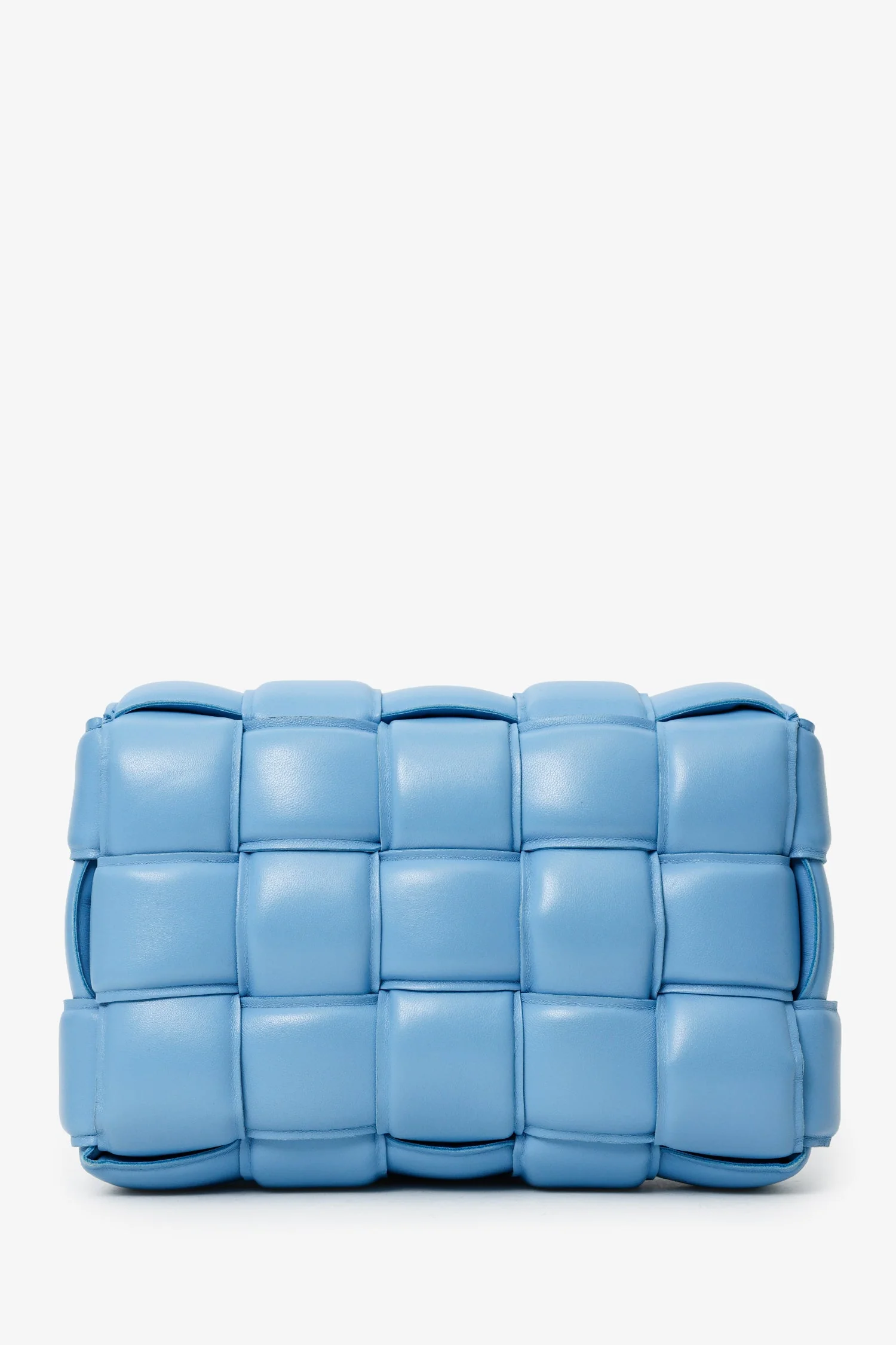 Bottega Veneta Blue Leather Intrecciato Padded Cassette Crossbody - Image 2