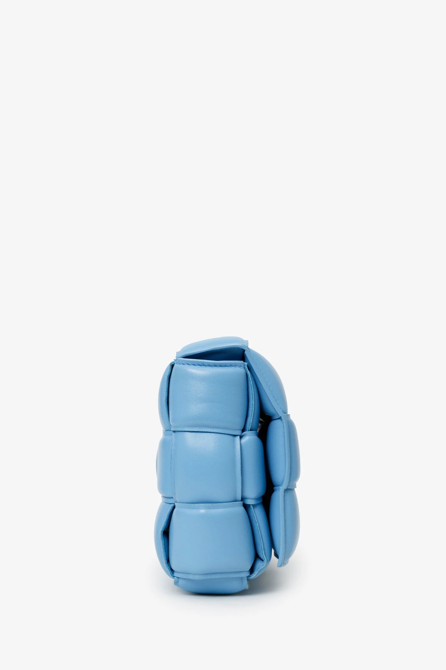 Bottega Veneta Blue Leather Intrecciato Padded Cassette Crossbody - Image 3