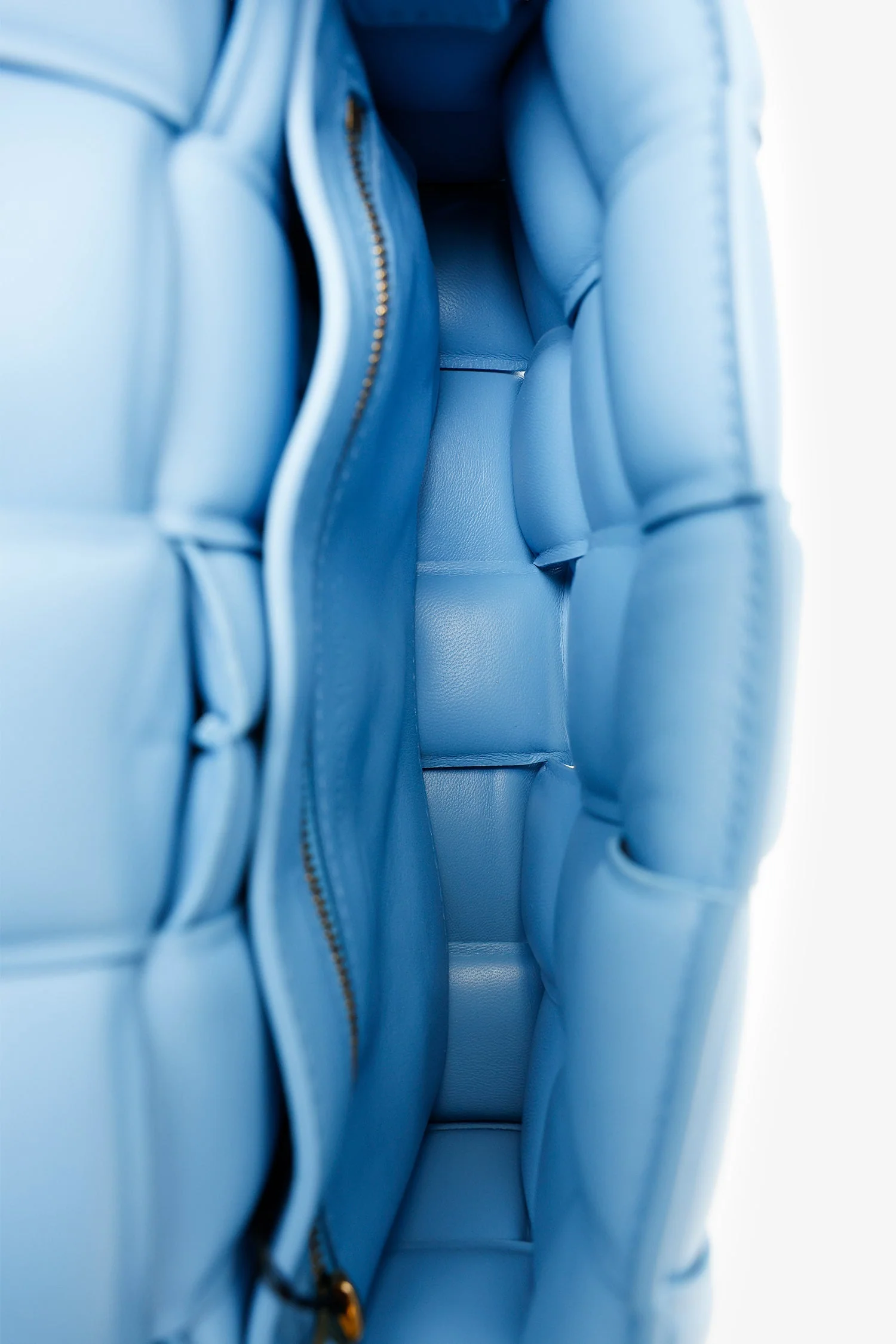 Bottega Veneta Blue Leather Intrecciato Padded Cassette Crossbody - Image 7