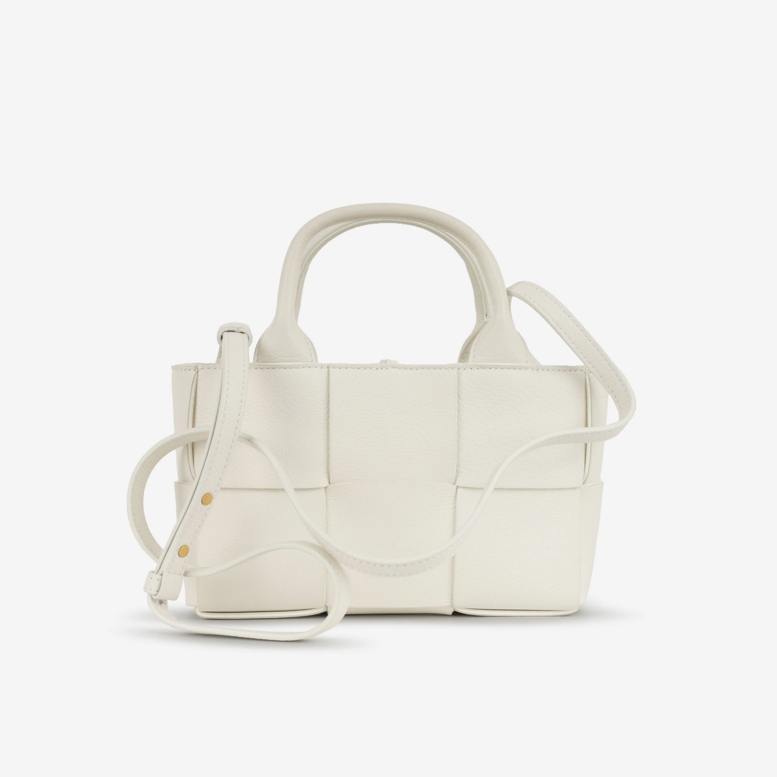 Bottega Veneta Candy Arco Tote - White Intrecciato | Gold Hardware - Image 4