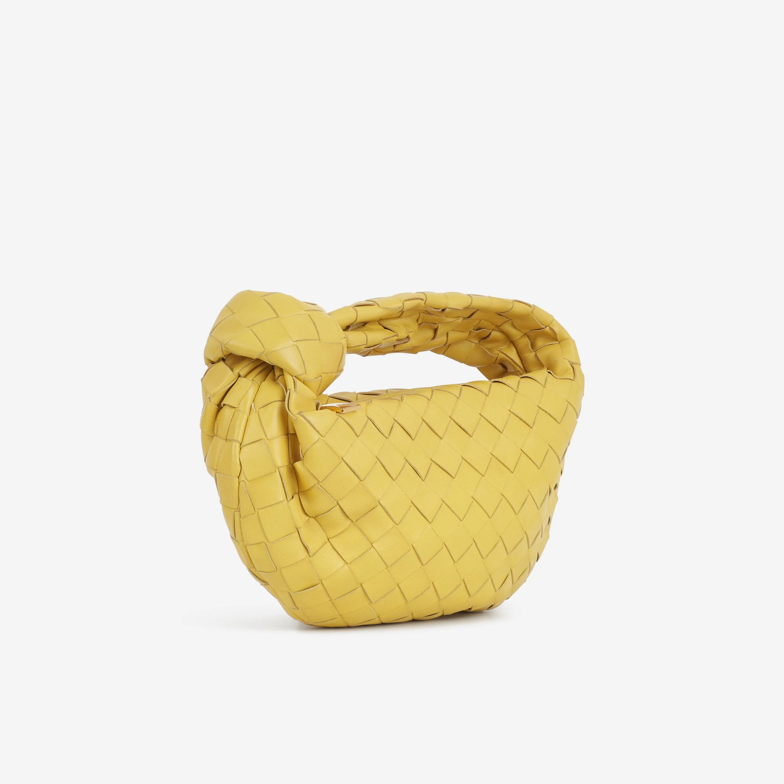 Bottega Veneta Mini Jodie - Buttercup Intrecciato | Gold Hardware - Image 2
