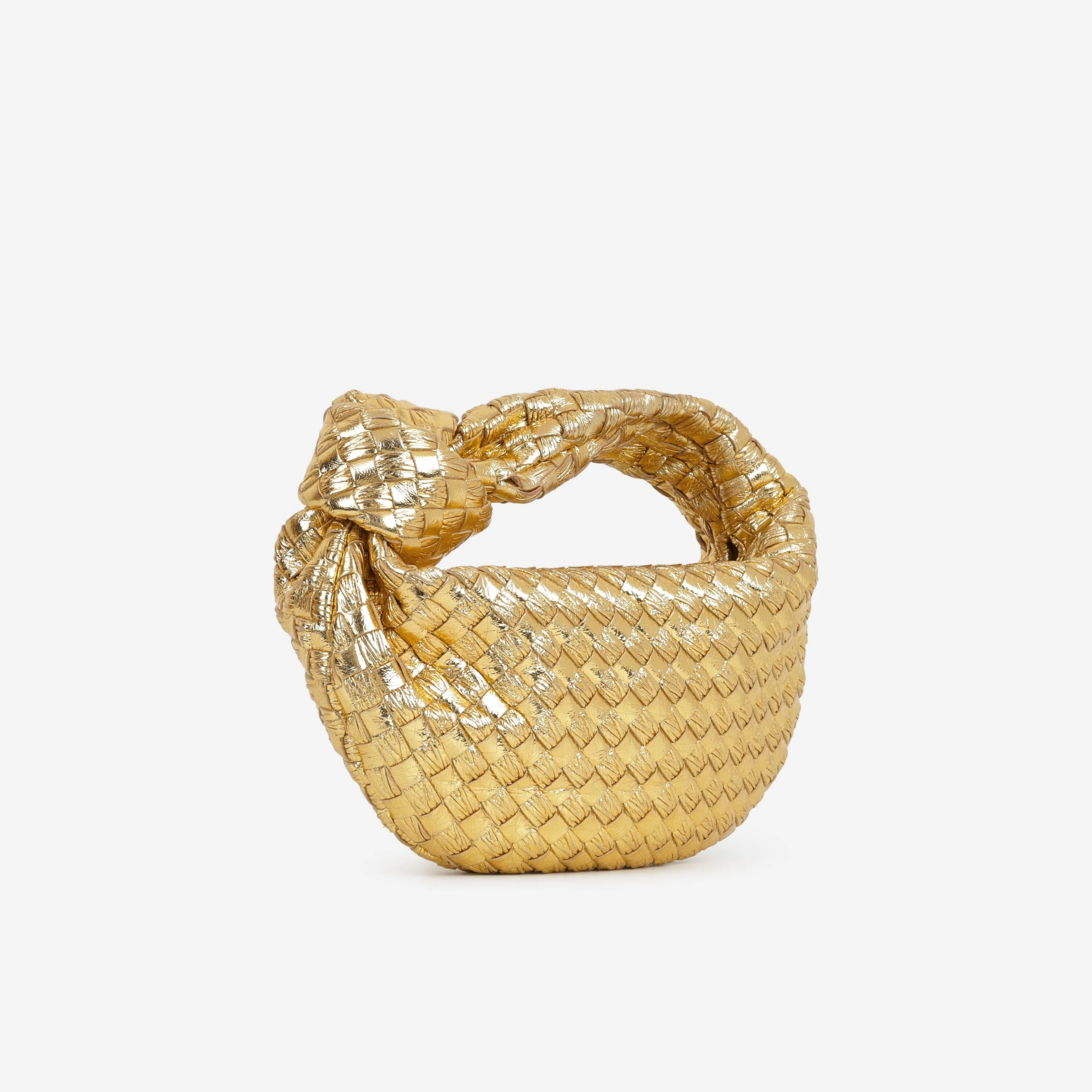 Bottega Veneta Mini Jodie - Gold Metallic Intrecciato | Gold Hardware - Image 2