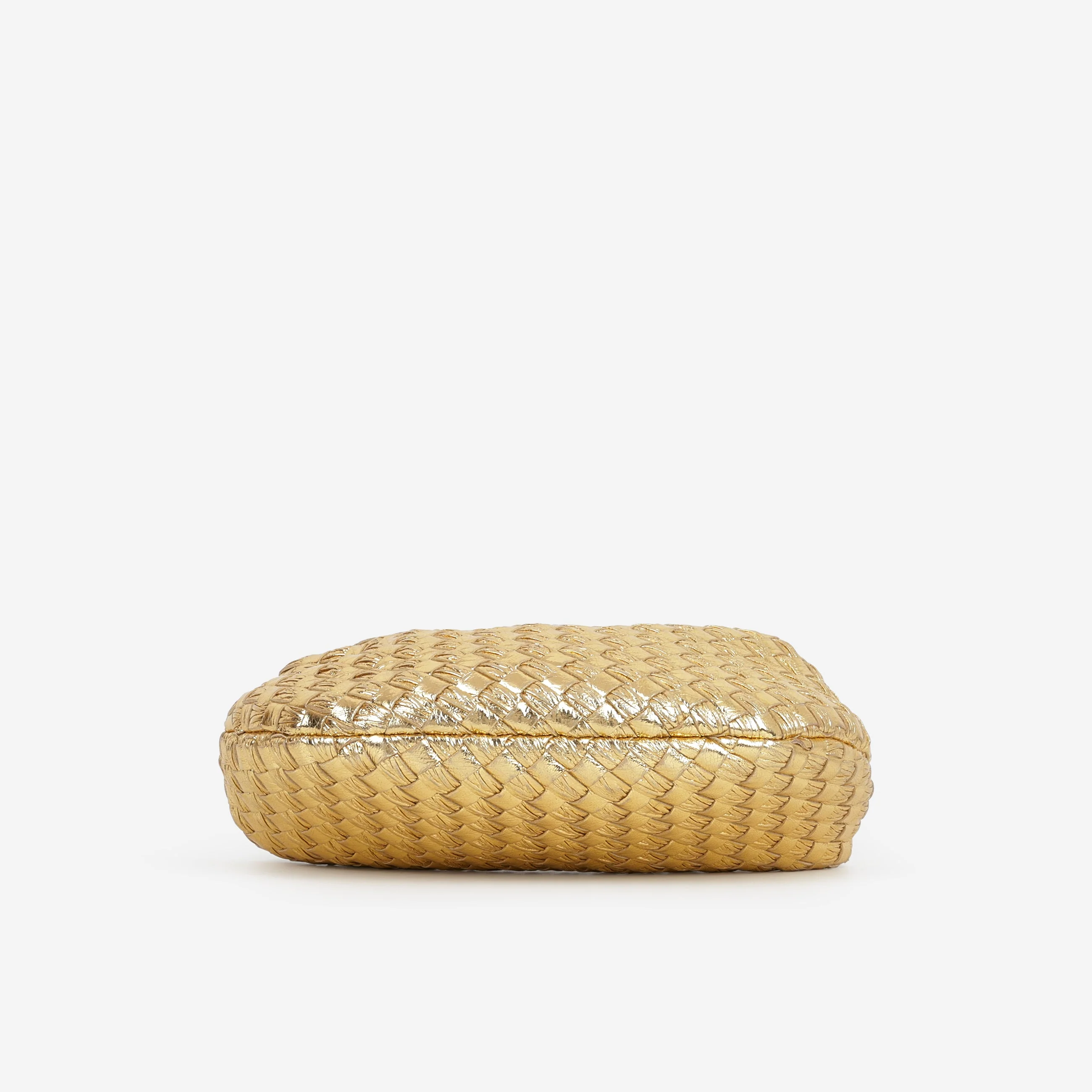 Bottega Veneta Mini Jodie - Gold Metallic Intrecciato | Gold Hardware - Image 4