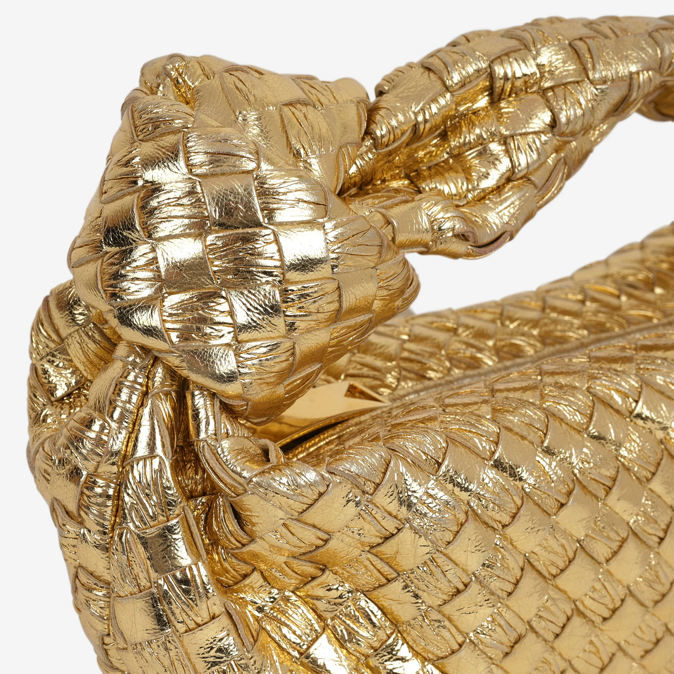 Bottega Veneta Mini Jodie - Gold Metallic Intrecciato | Gold Hardware - Image 7