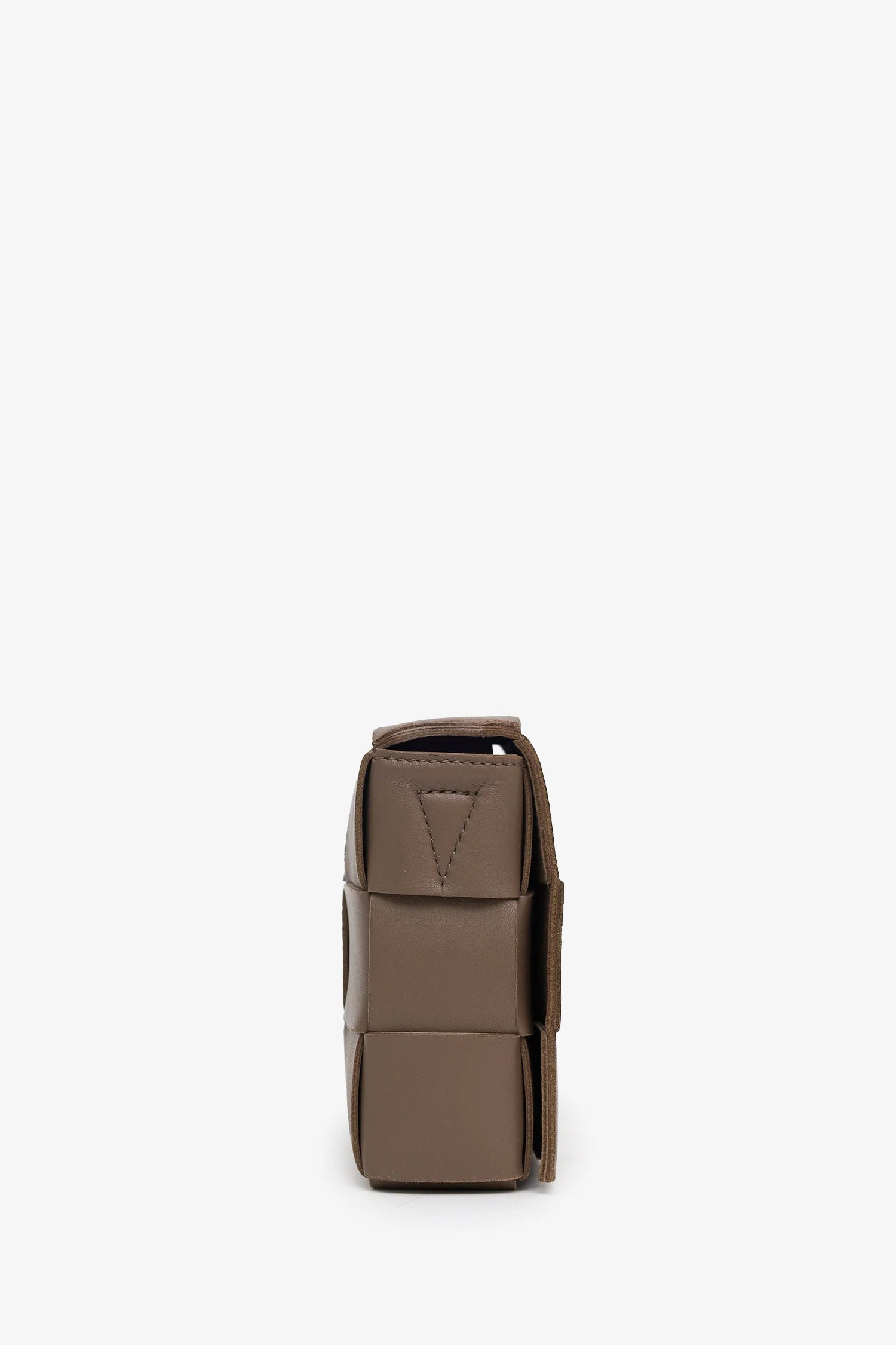 Bottega Veneta Brown Intrecciato Leather Cassette Crossbody Bag - Image 3