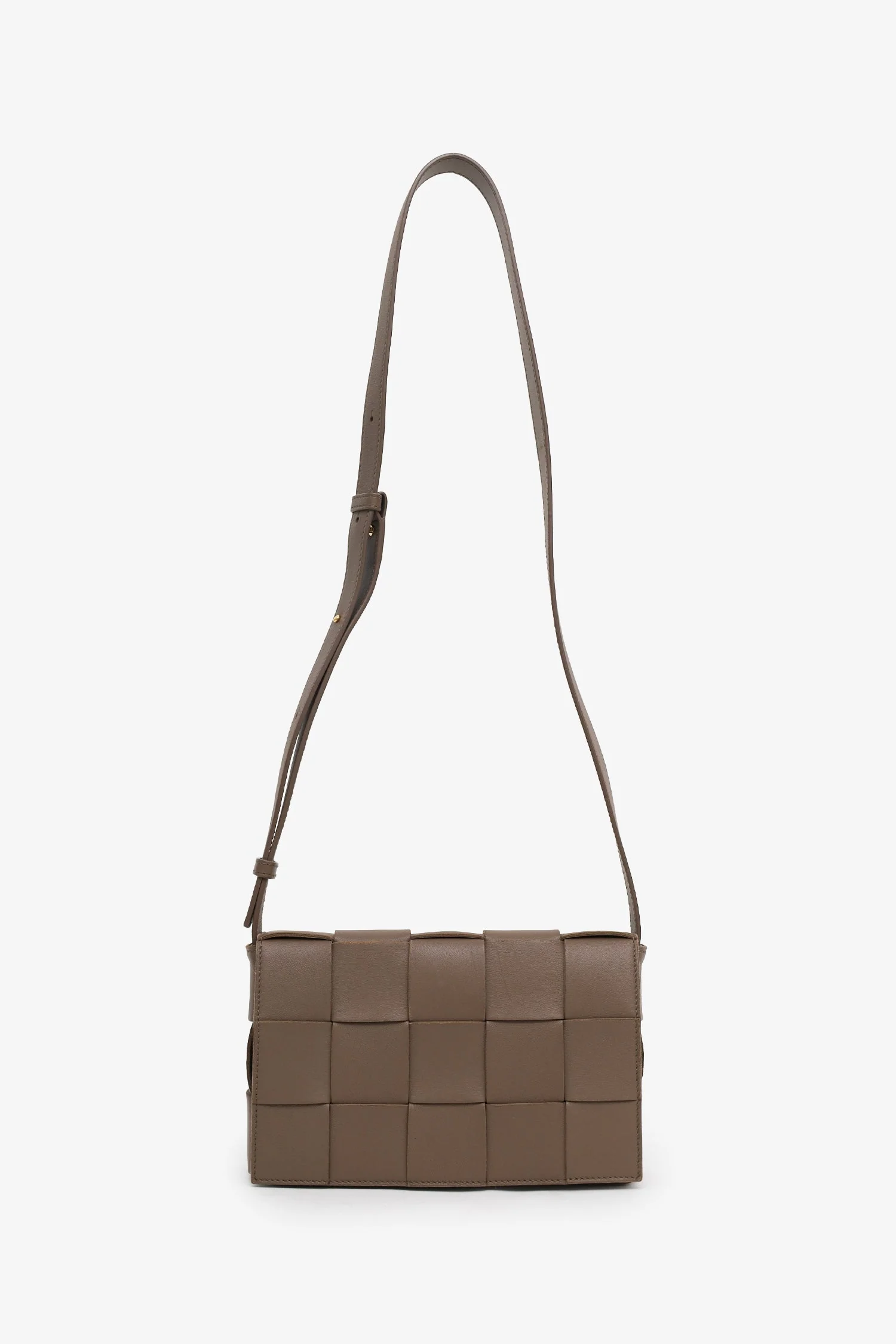 Bottega Veneta Brown Intrecciato Leather Cassette Crossbody Bag - Image 6