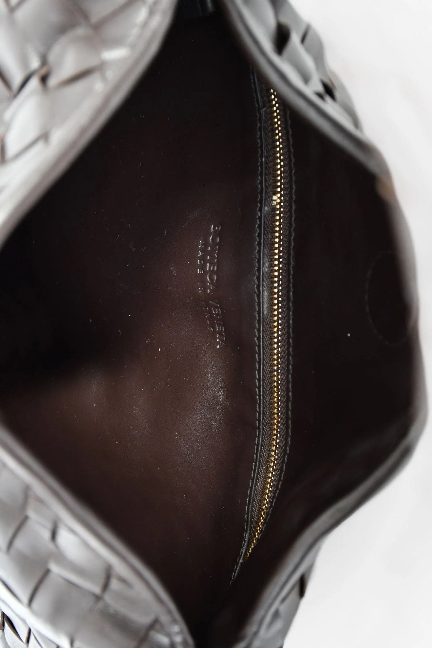 Bottega Veneta Brown Intrecciato Leather Small Hop Bag - Image 6