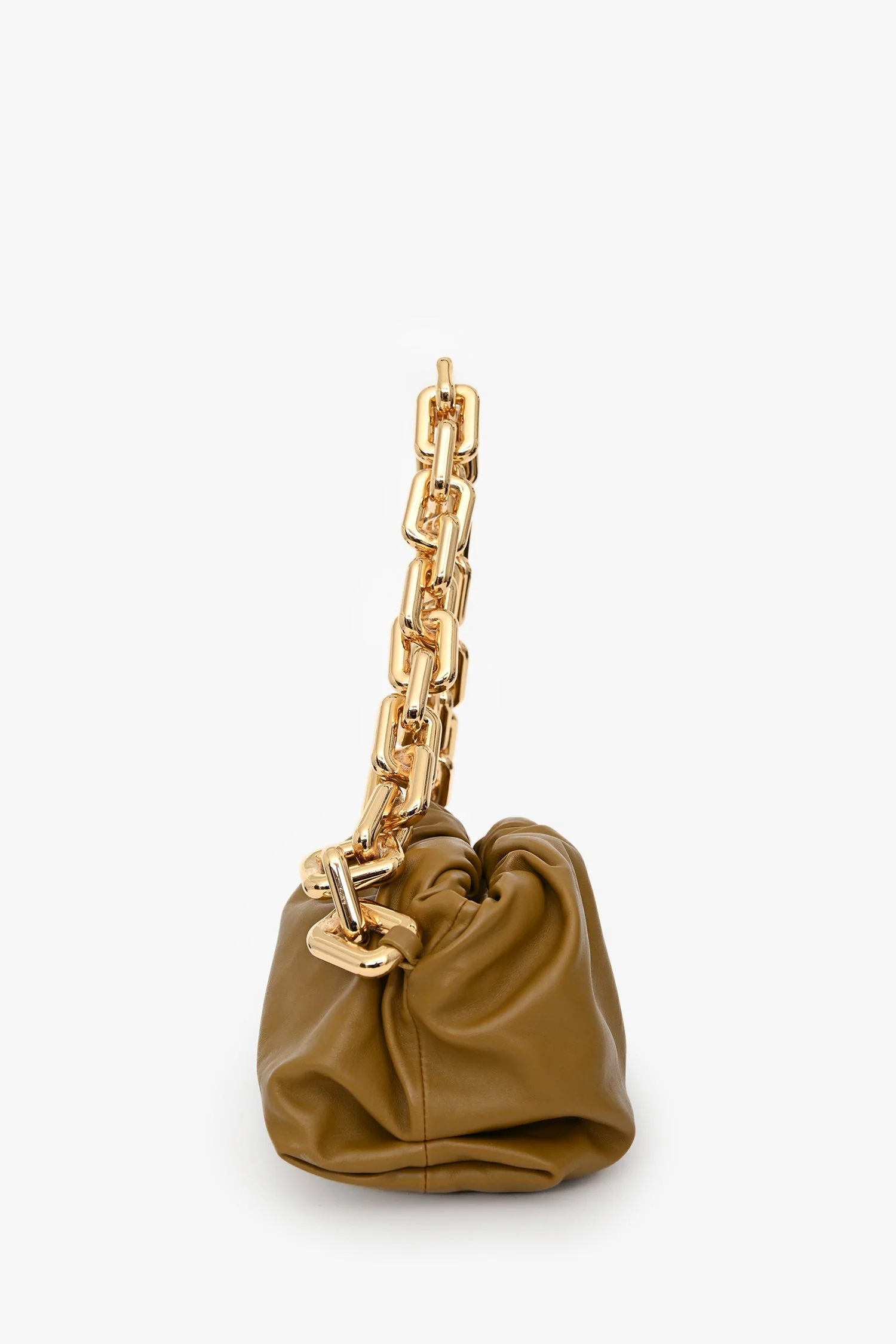 Bottega Veneta Brown Leather Chain Pouch - Image 3