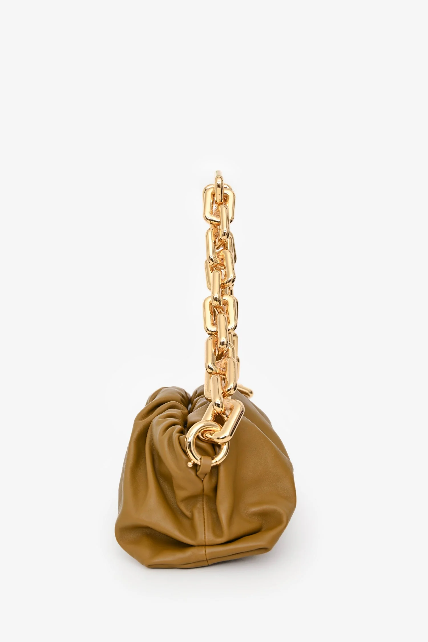Bottega Veneta Brown Leather Chain Pouch - Image 4