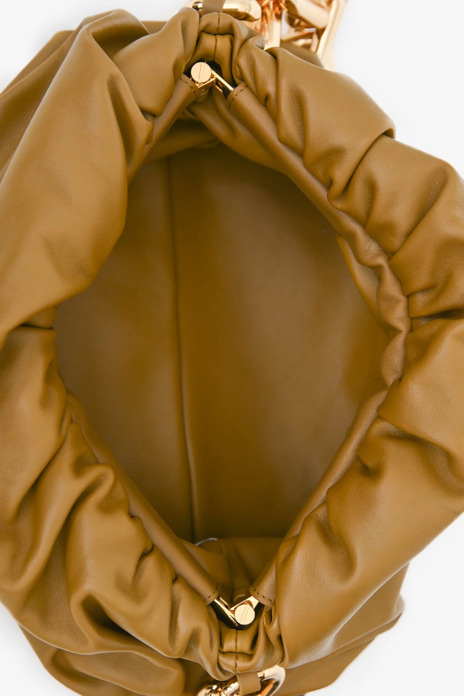 Bottega Veneta Brown Leather Chain Pouch - Image 6
